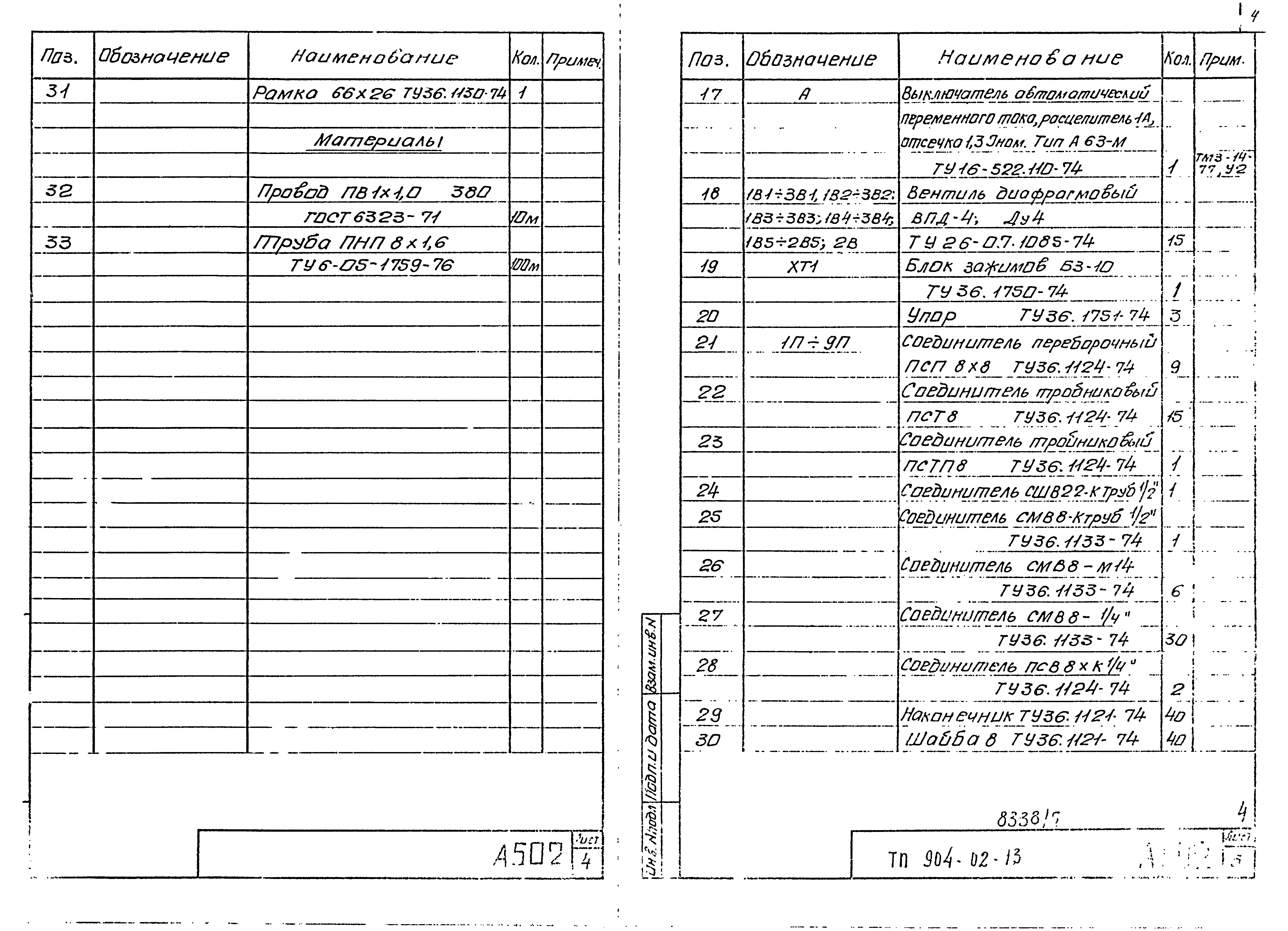 Типовые проектные решения 904-02-13