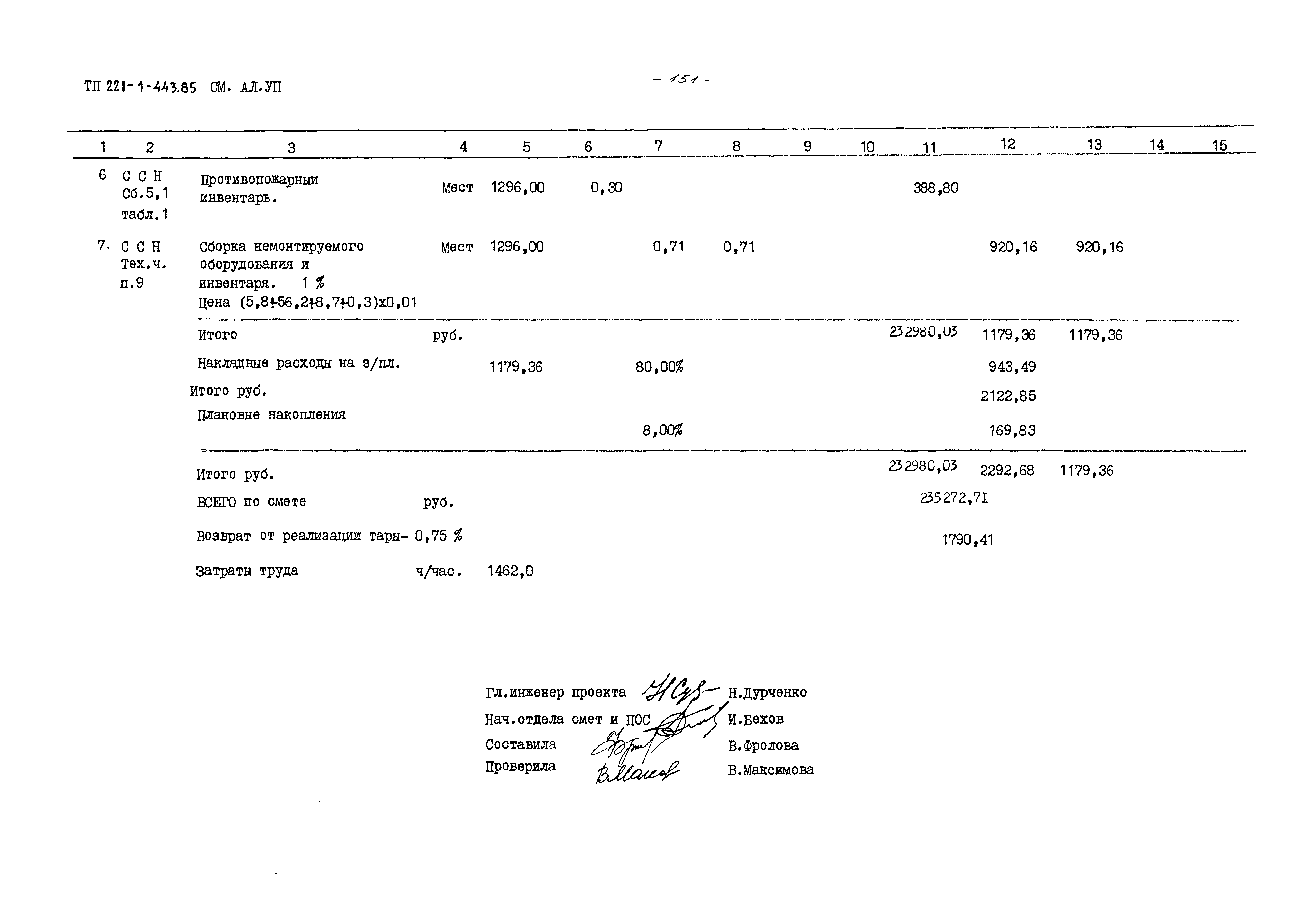 Типовой проект 221-1-443.85