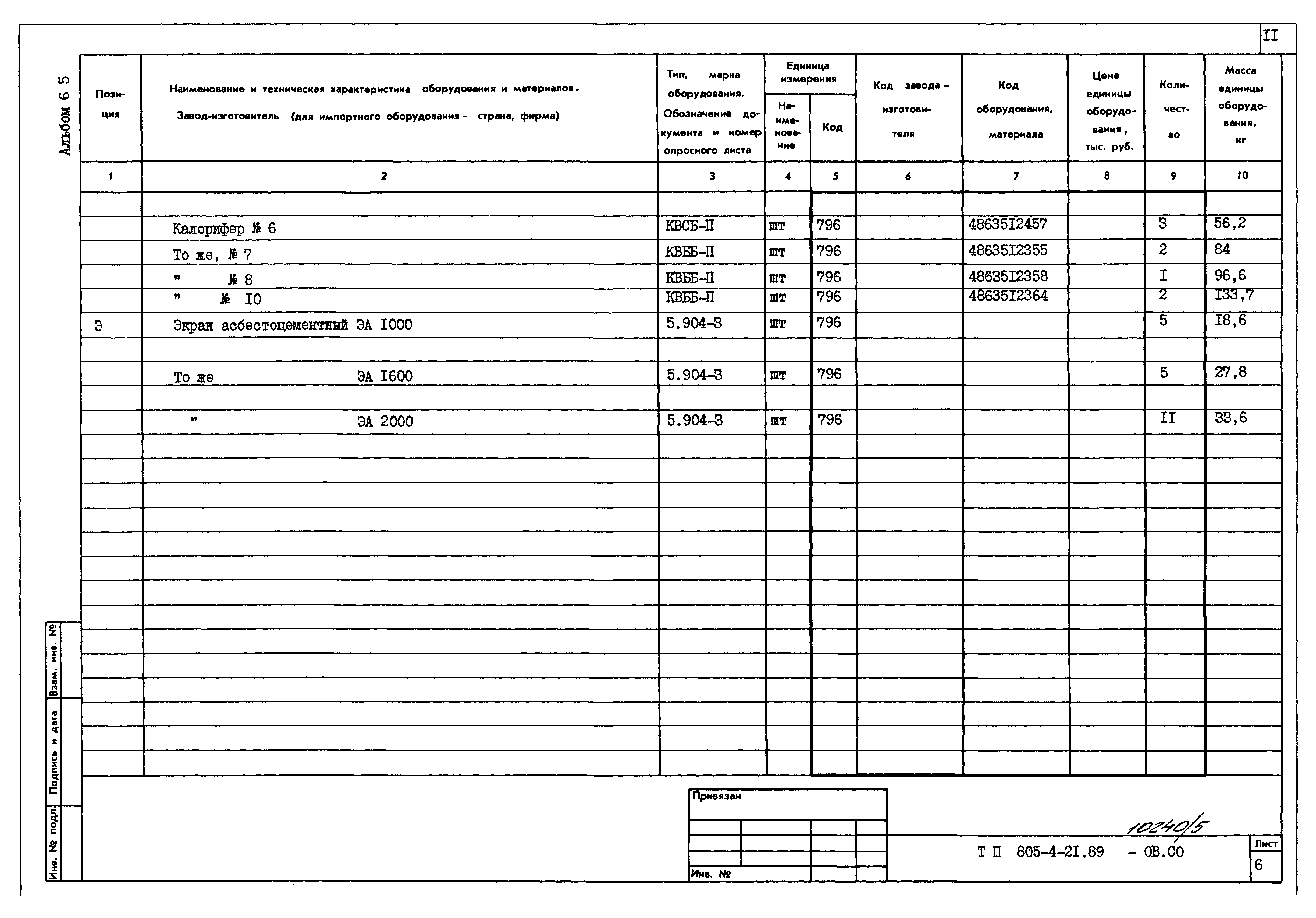 Типовой проект 805-4-21.89