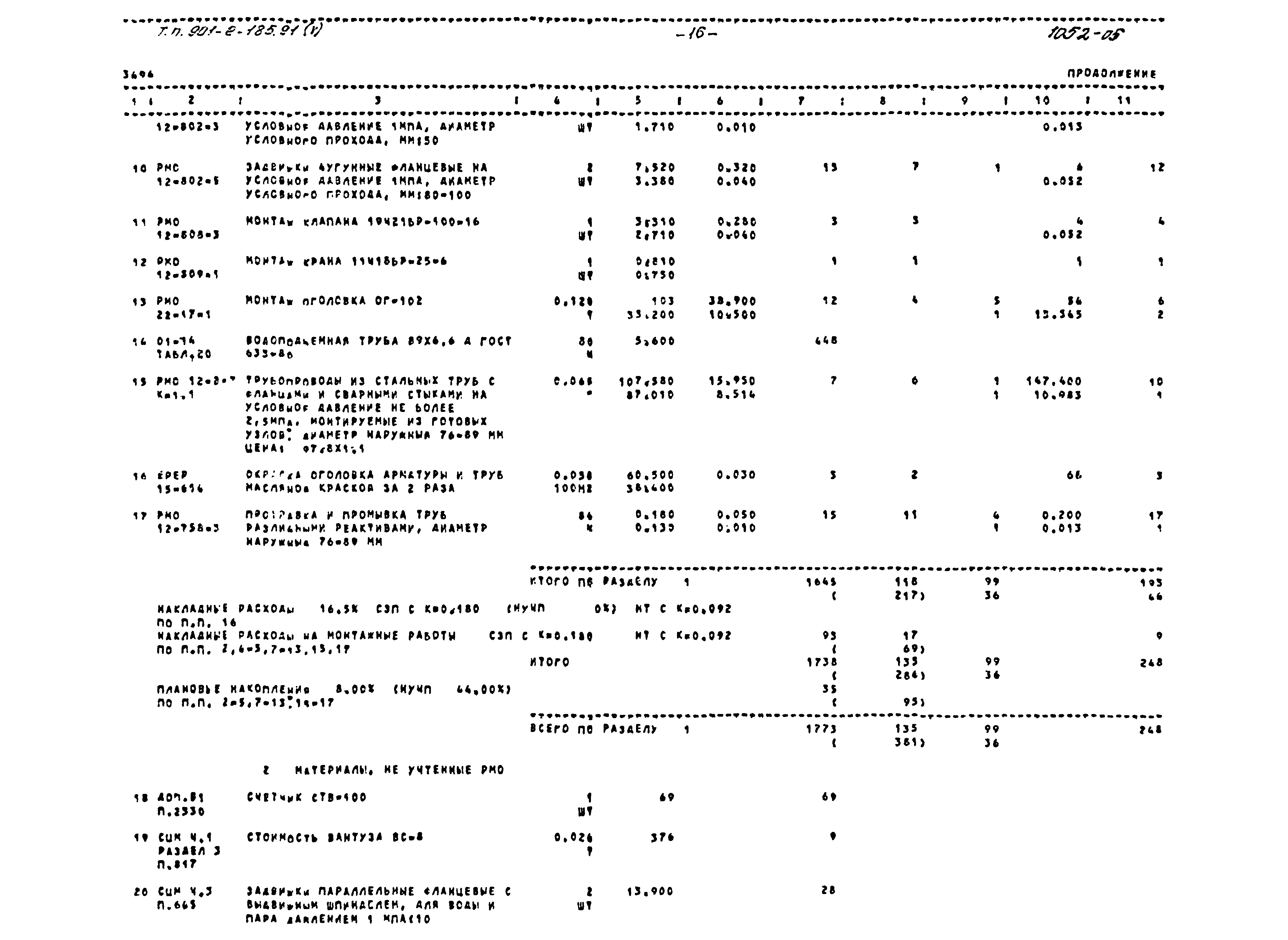 Типовой проект 901-2-185.91