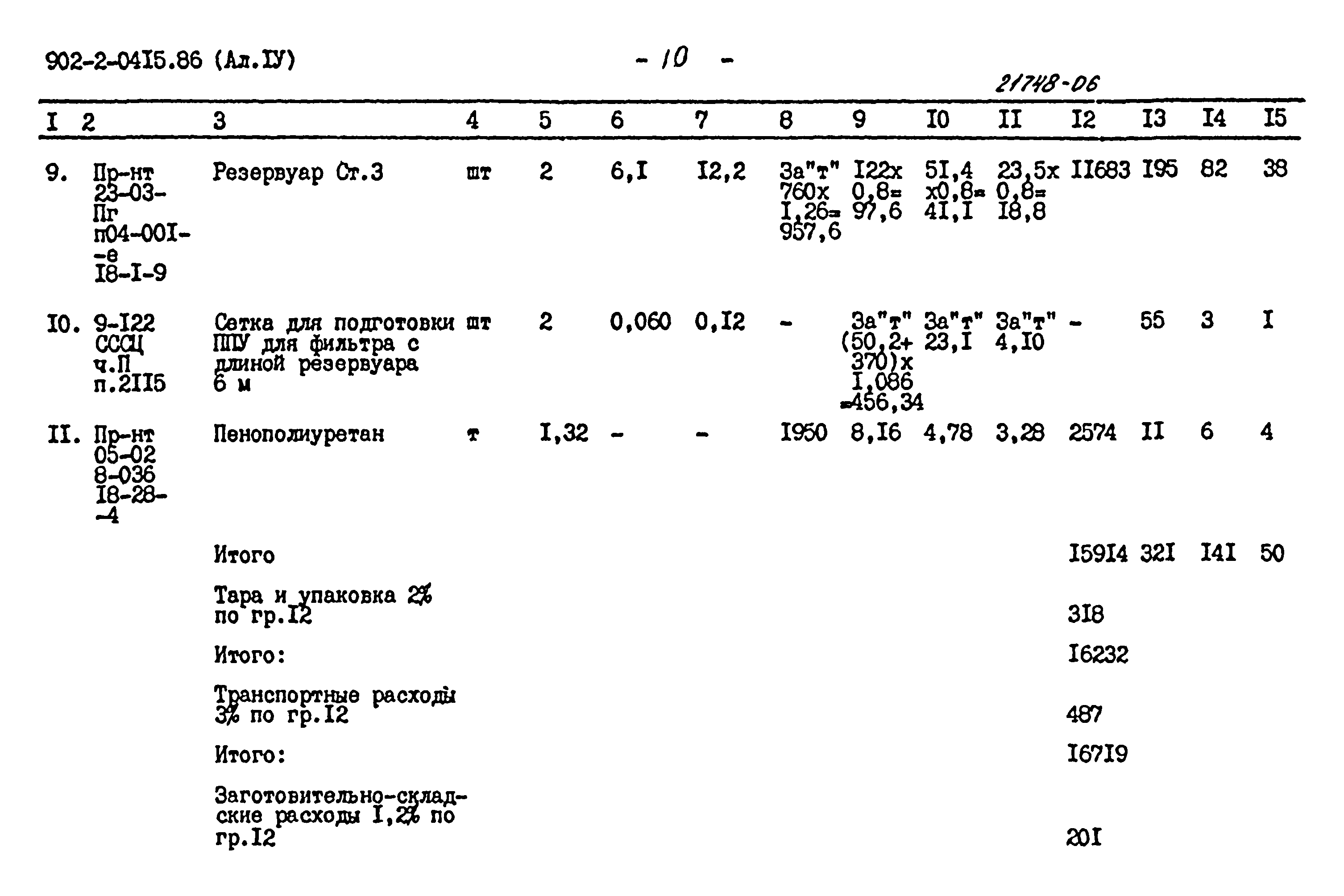 Типовые проектные решения 902-2-0415.86