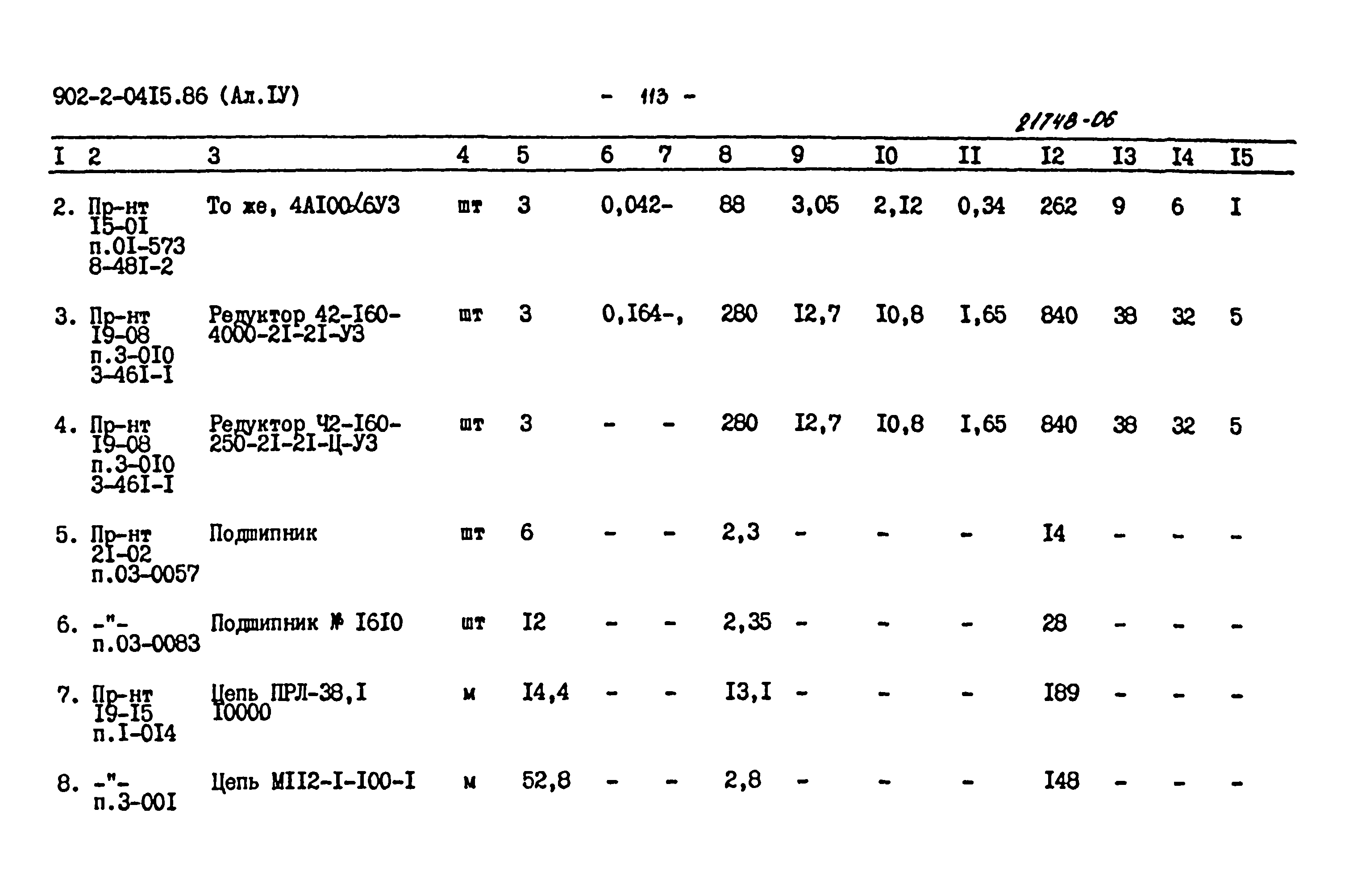 Типовые проектные решения 902-2-0415.86