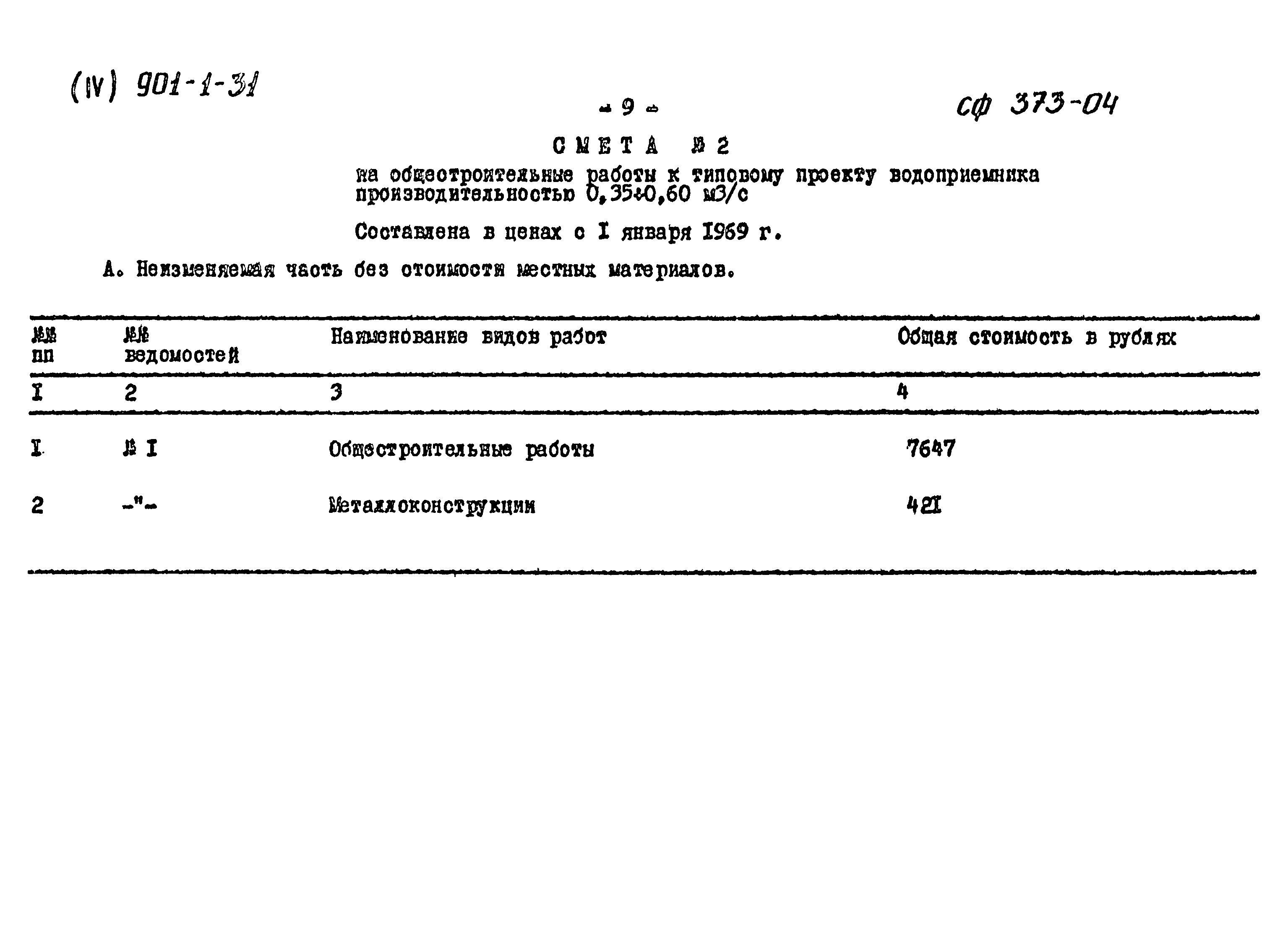 Типовой проект 901-1-31