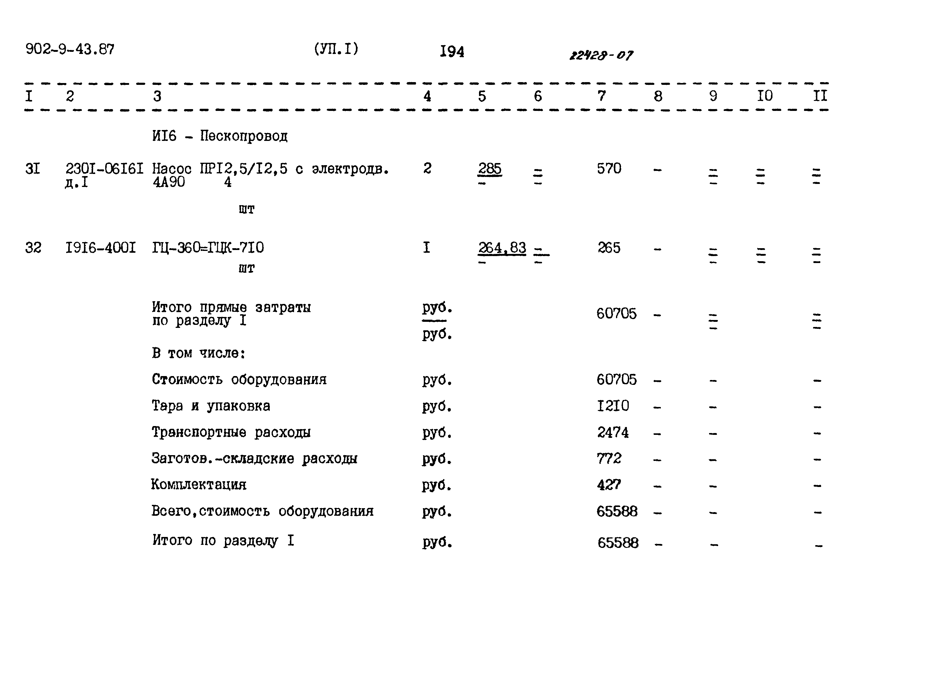 Типовой проект 902-9-43.87