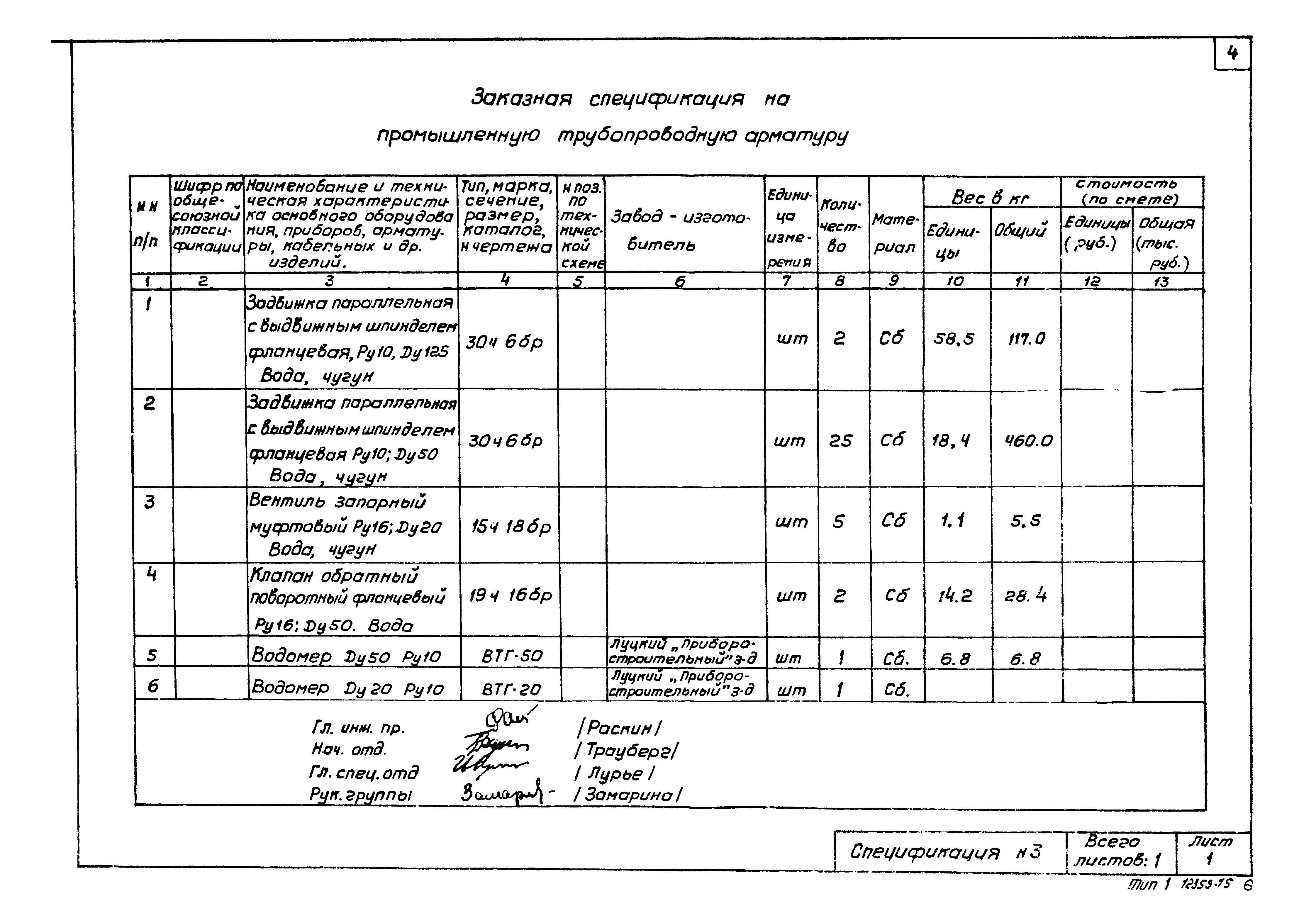 Типовой проект 903-1-23/71