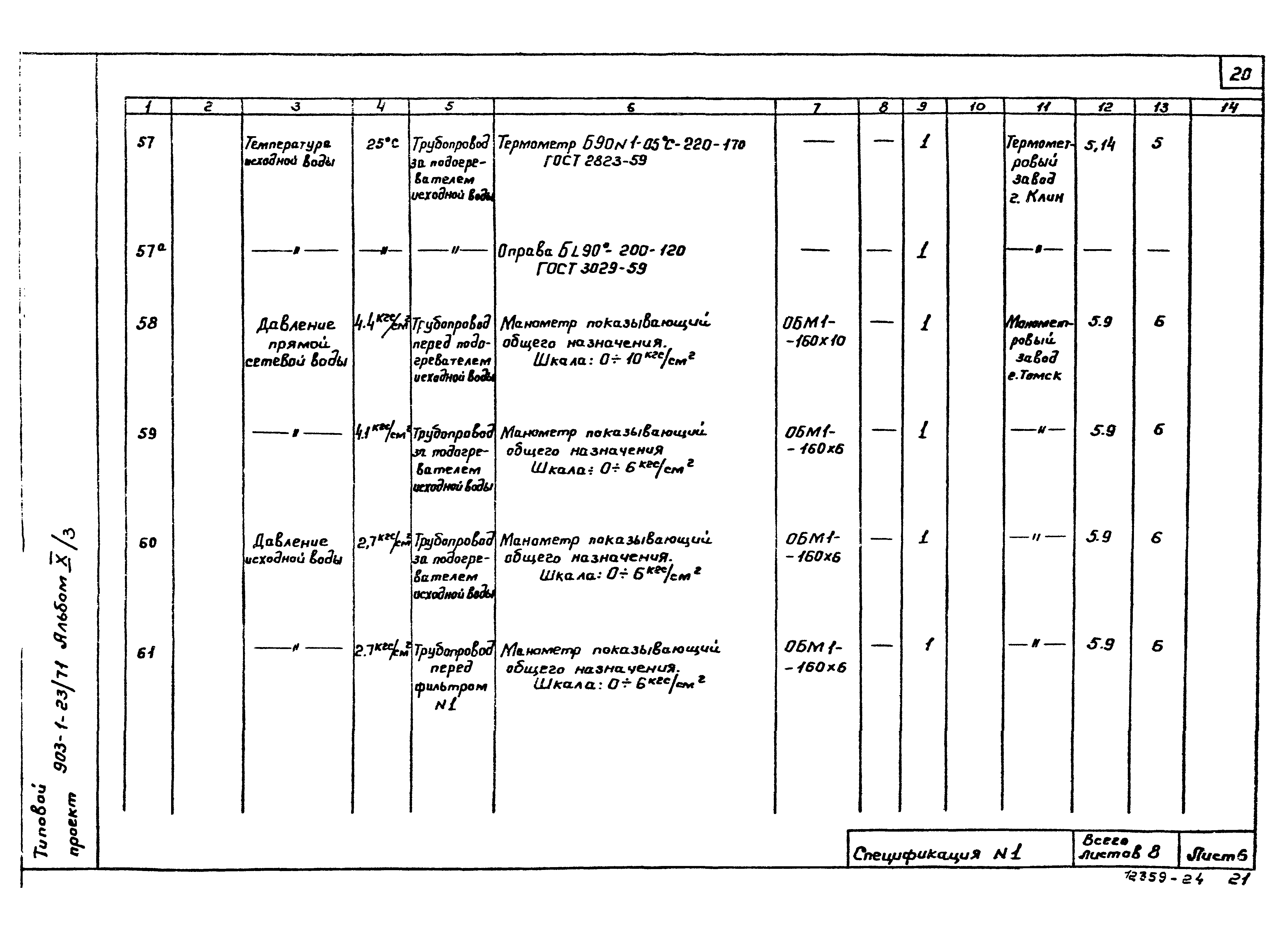 Типовой проект 903-1-23/71