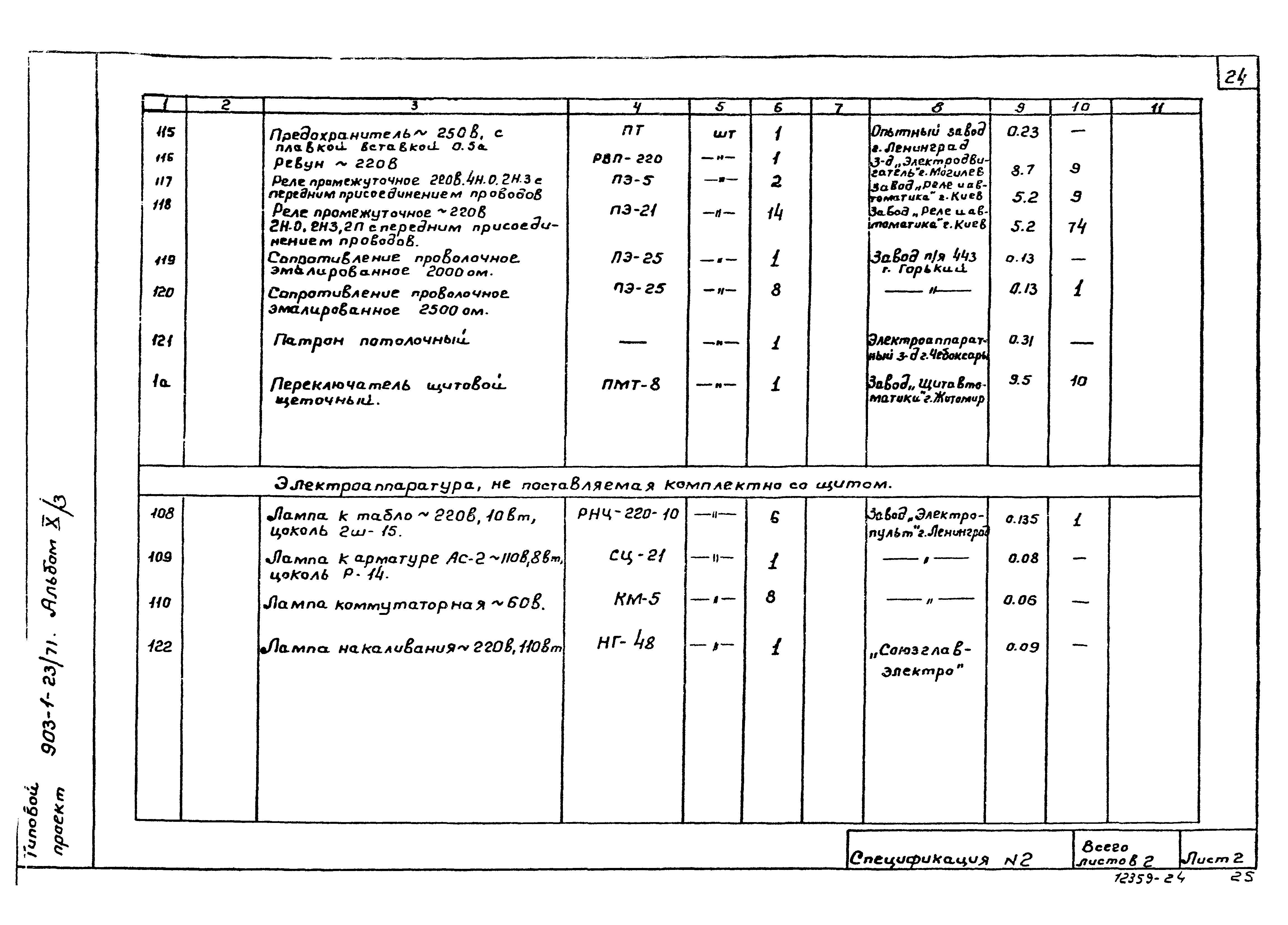 Типовой проект 903-1-23/71