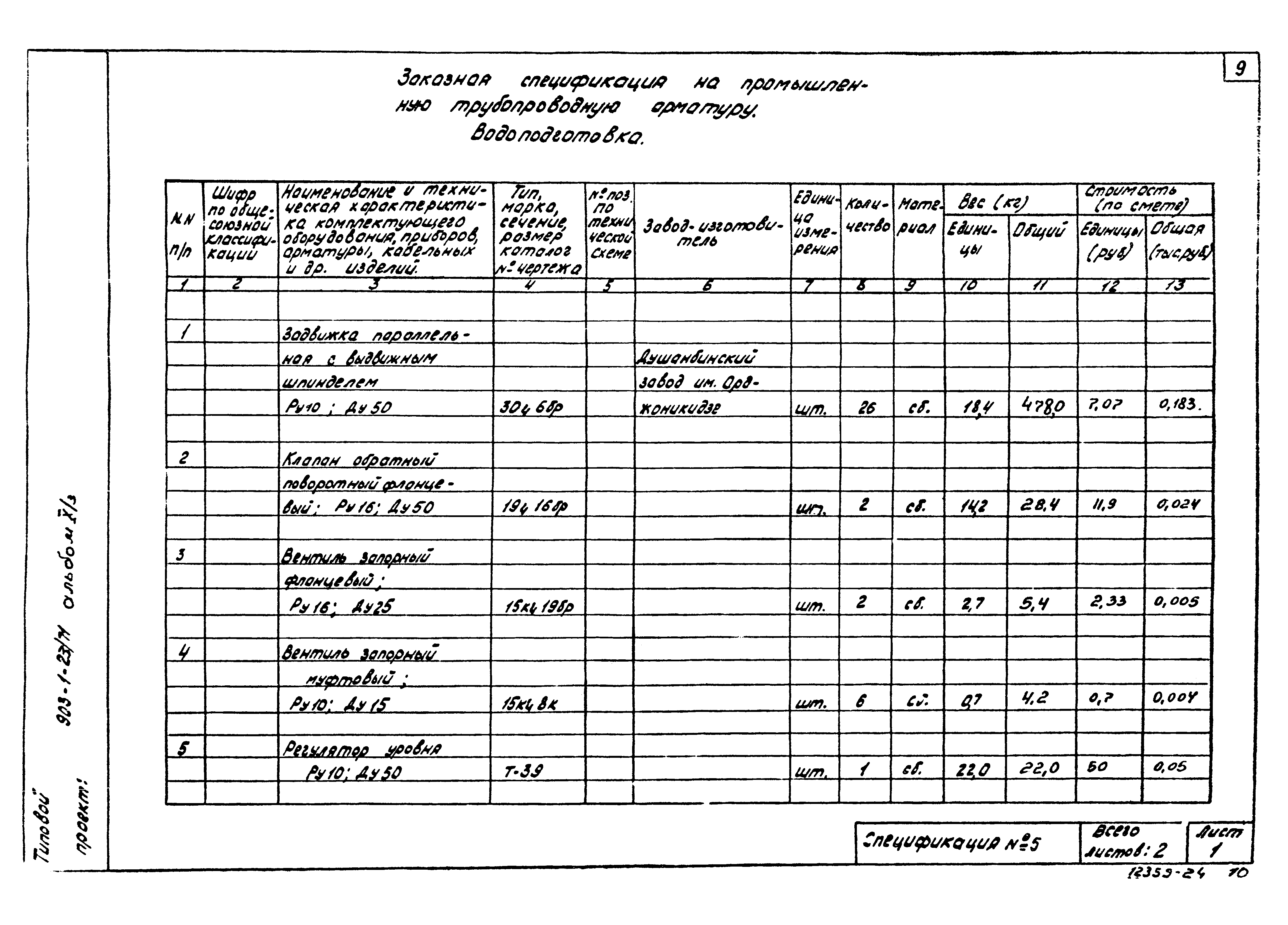 Типовой проект 903-1-23/71