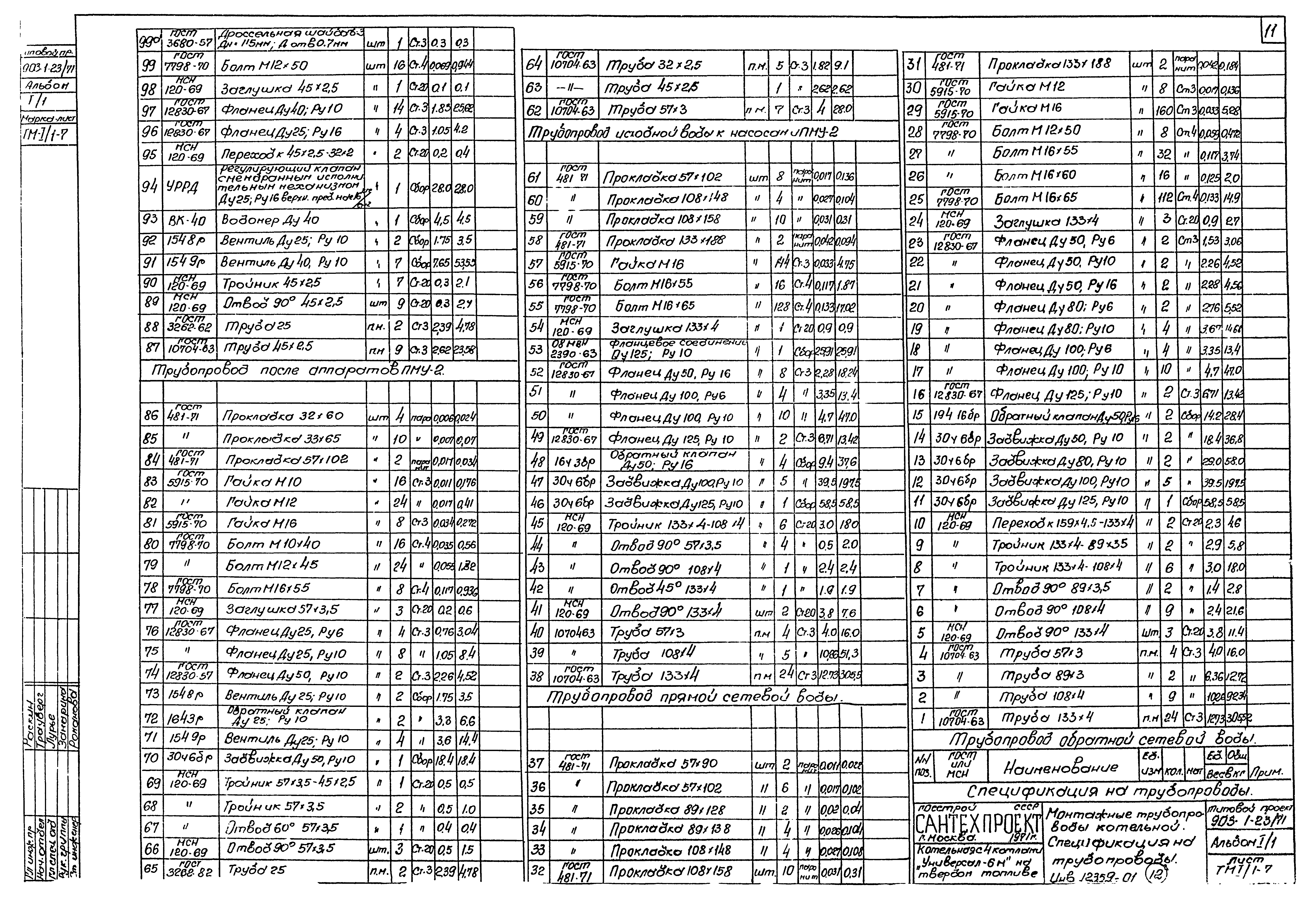 Типовой проект 903-1-23/71