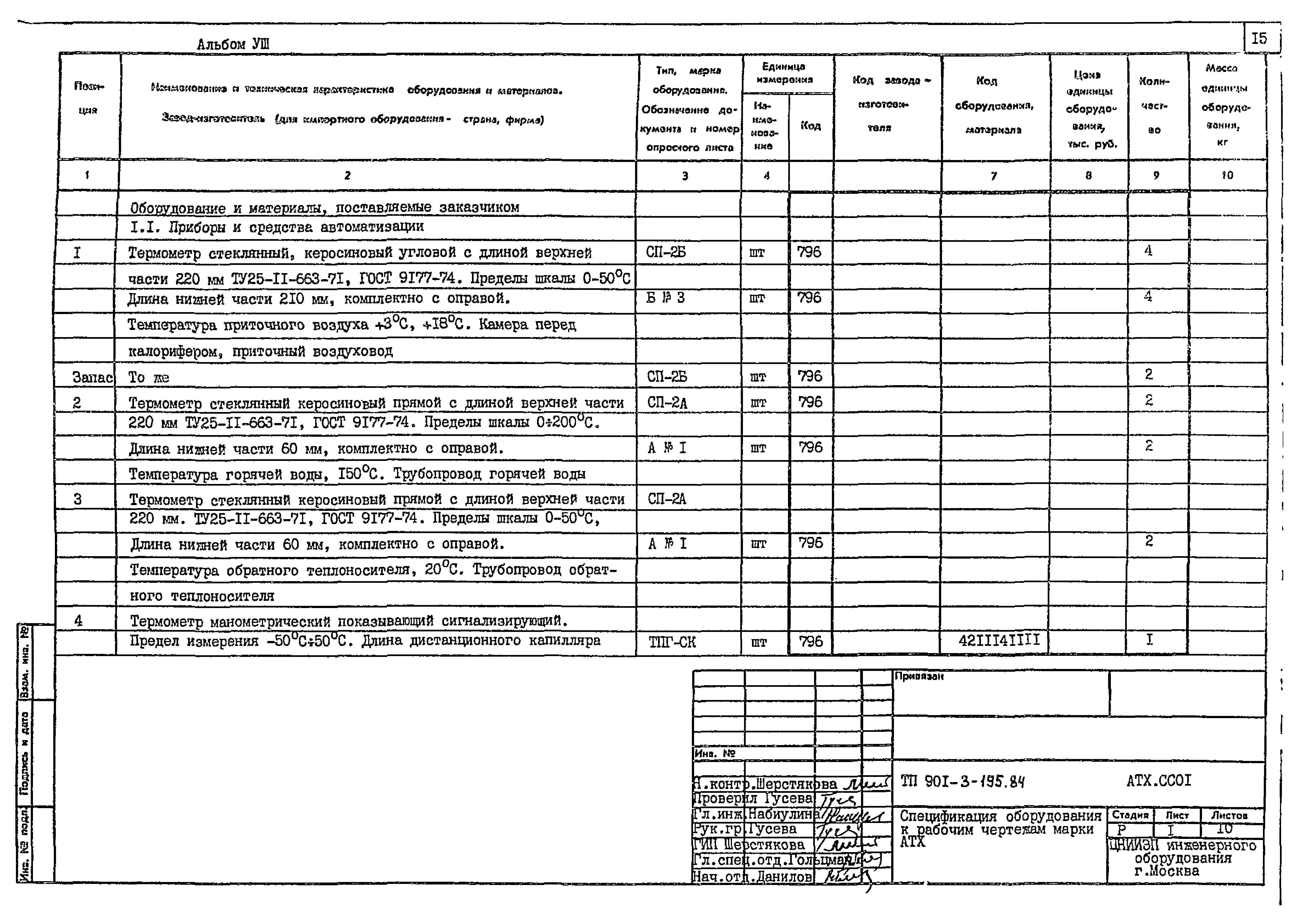 Типовой проект 901-3-195.84