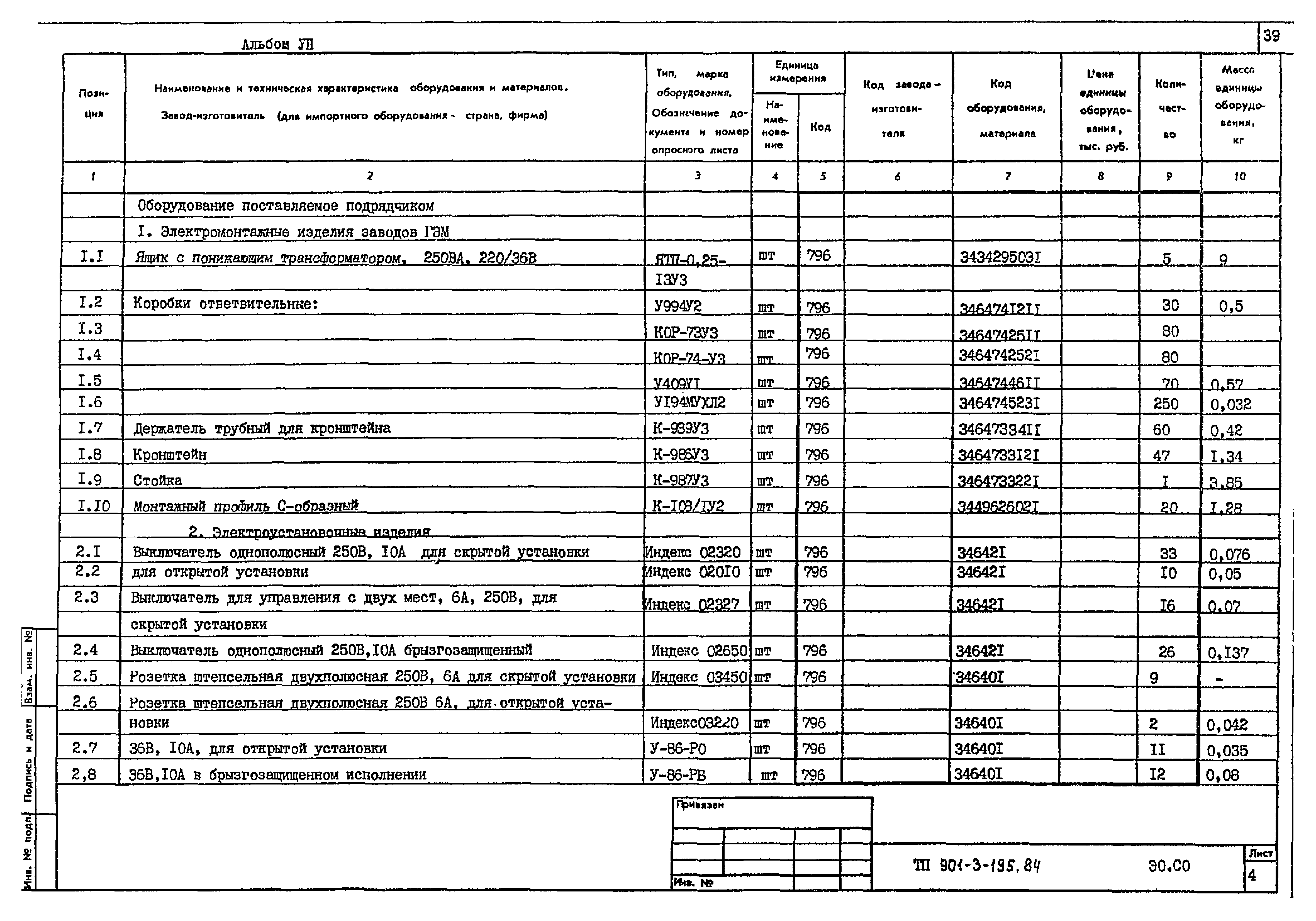 Типовой проект 901-3-195.84