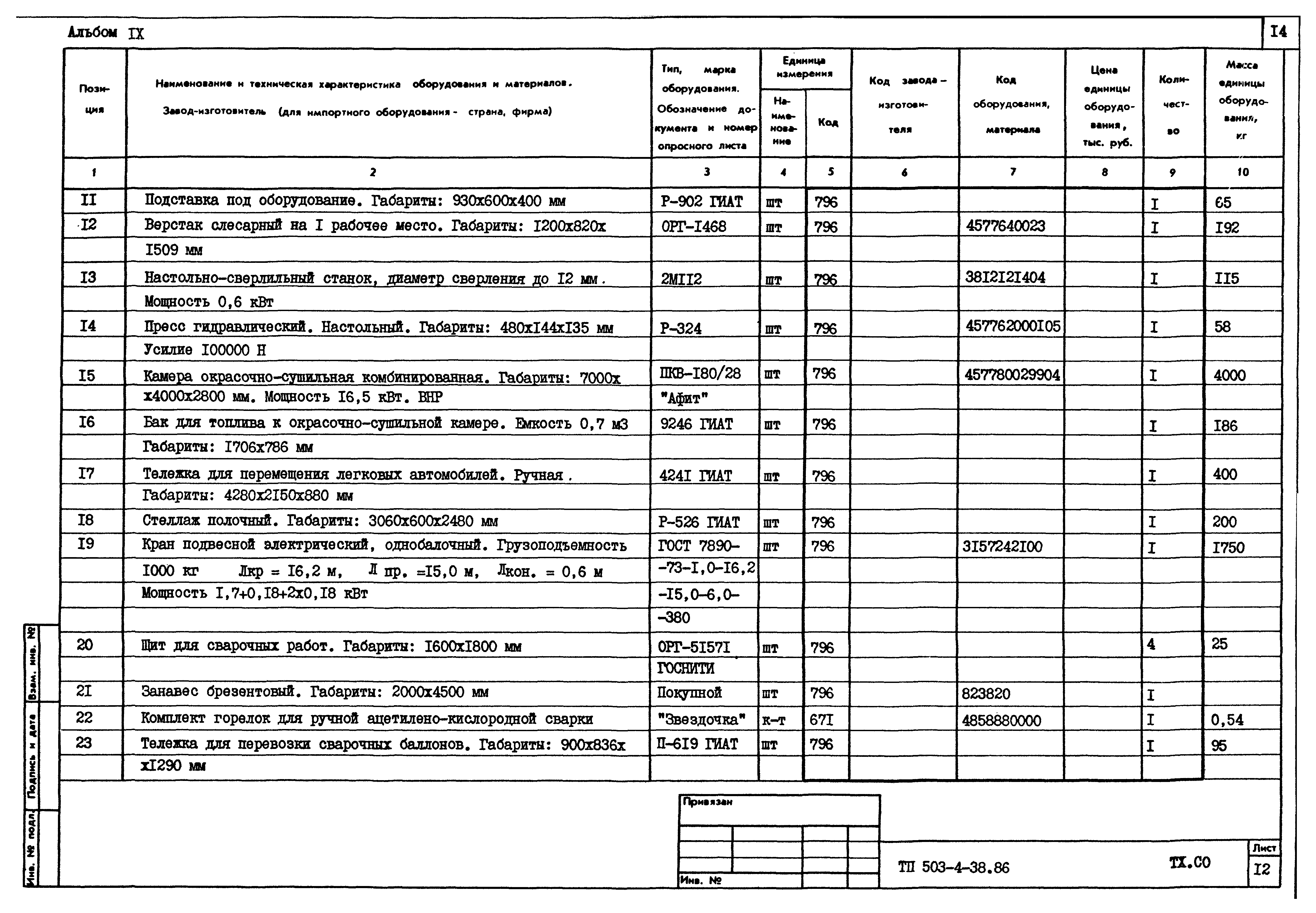 Типовой проект 503-4-38.86