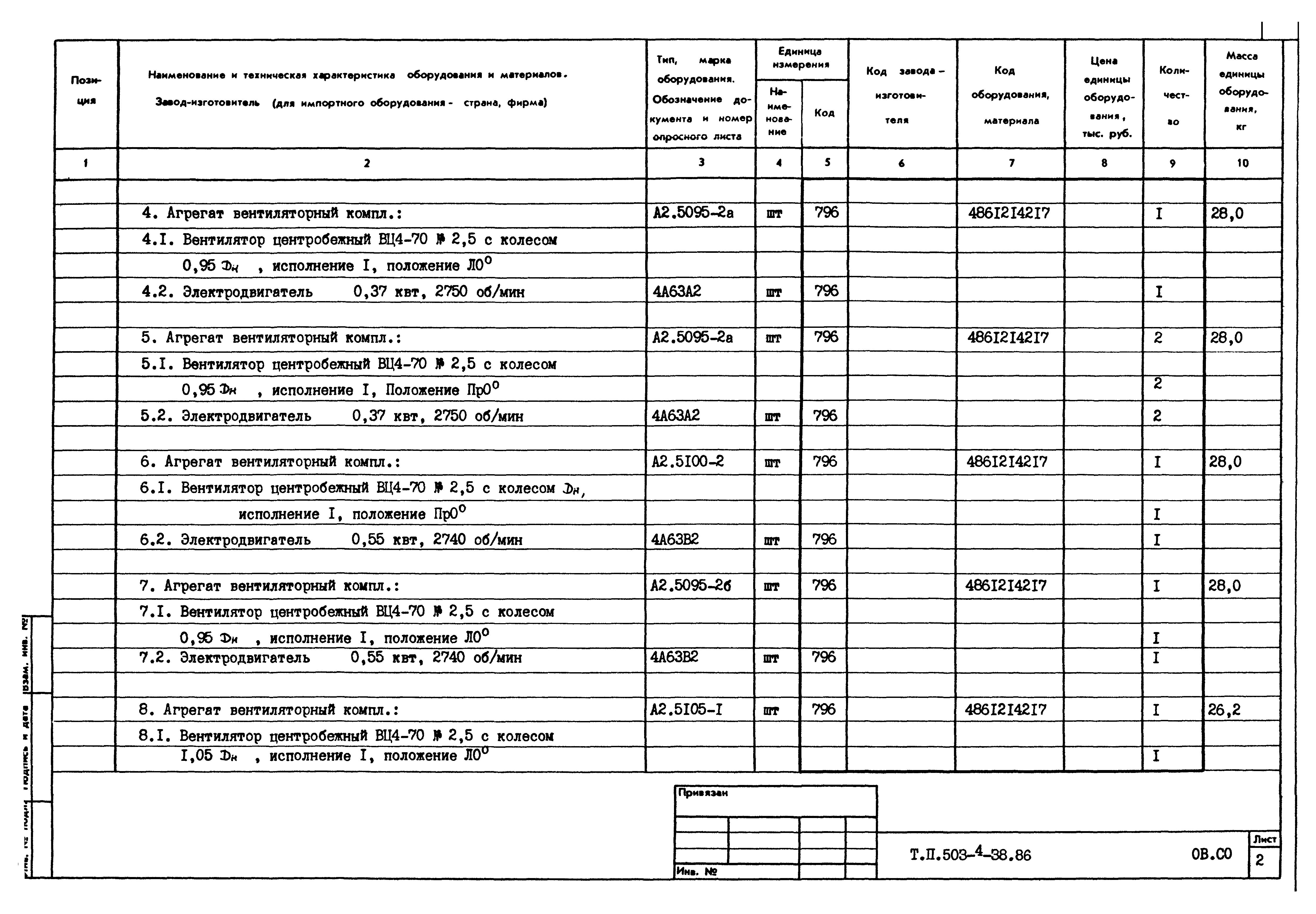 Типовой проект 503-4-38.86