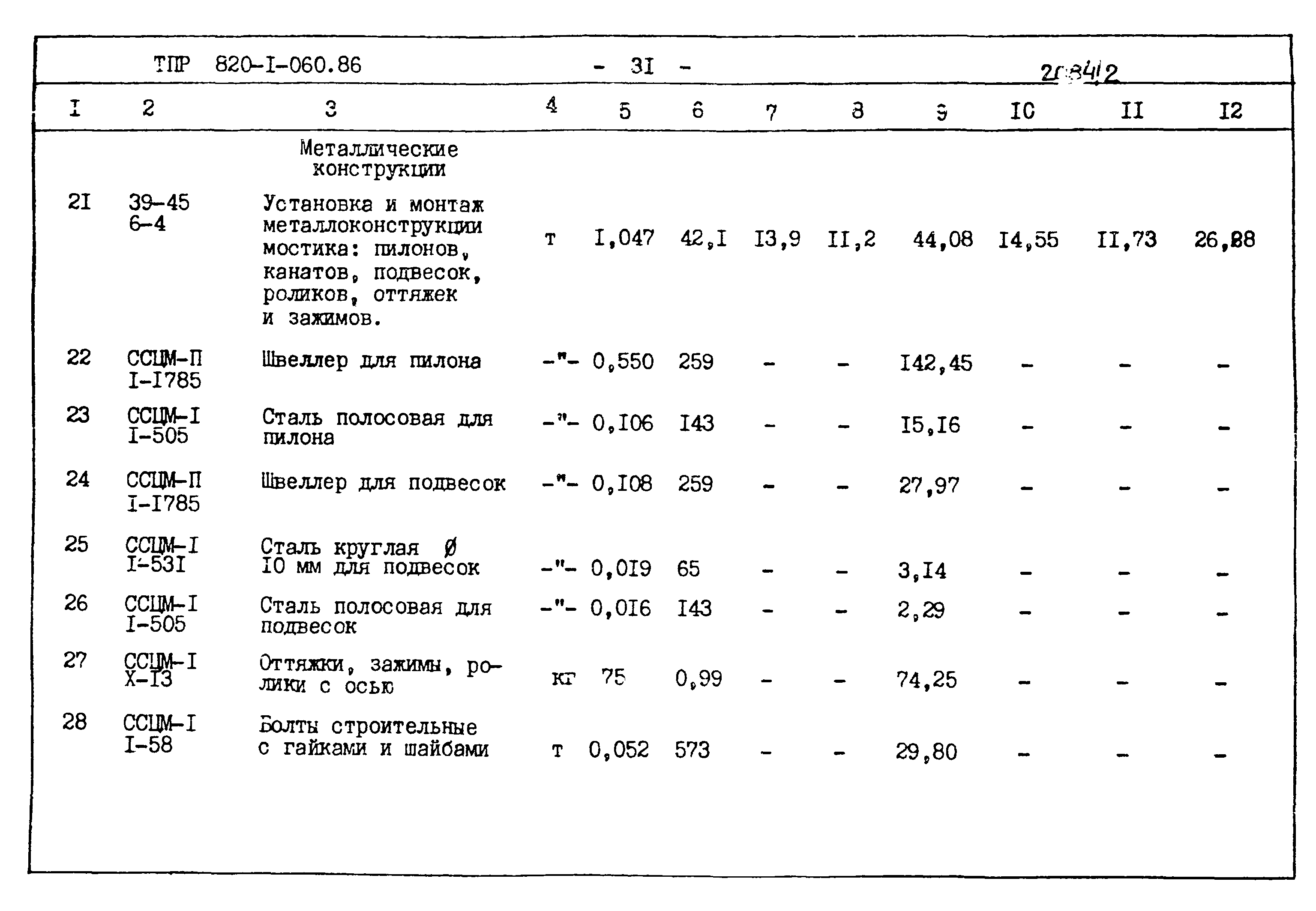 Типовые проектные решения 820-1-060.86