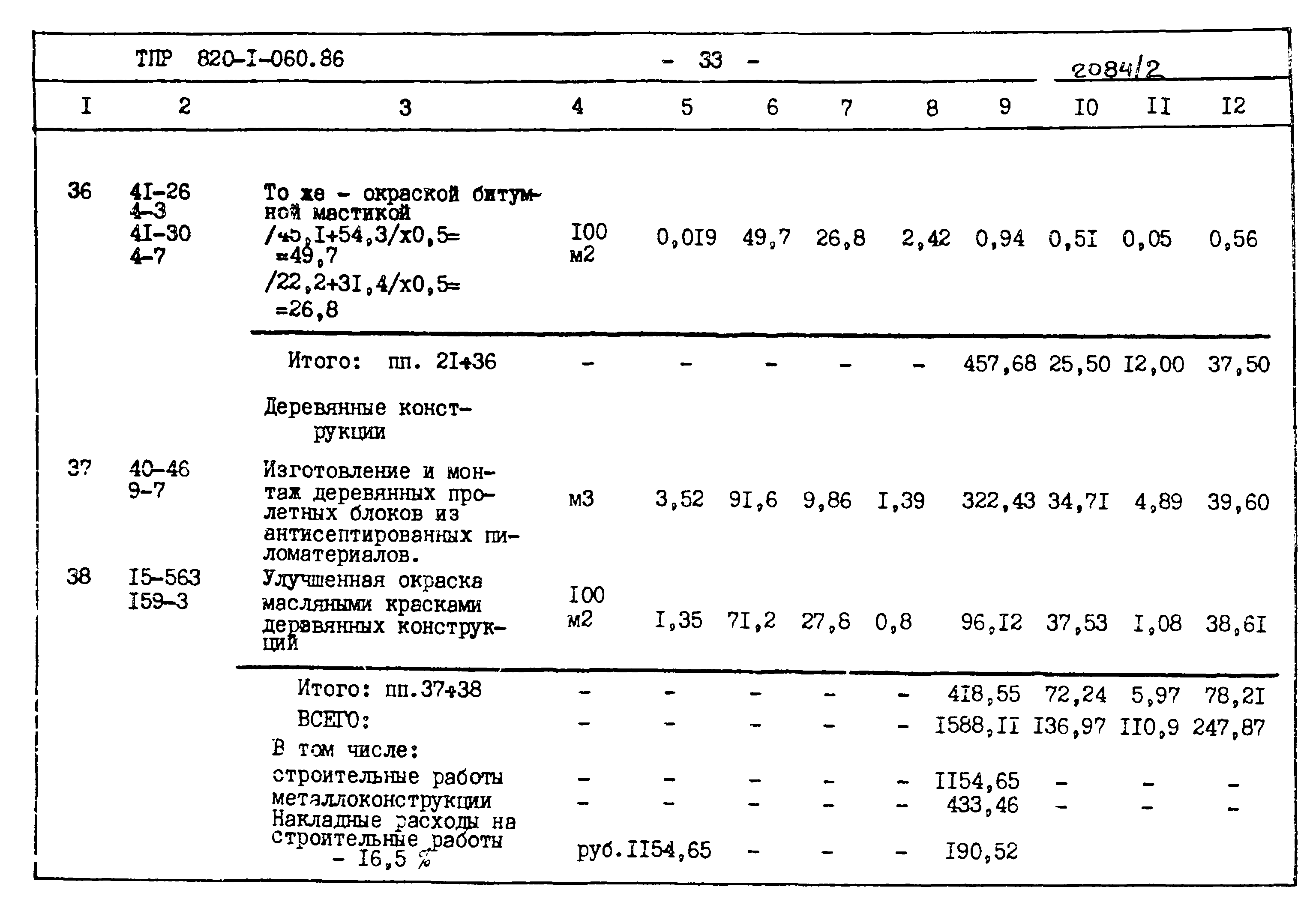 Типовые проектные решения 820-1-060.86