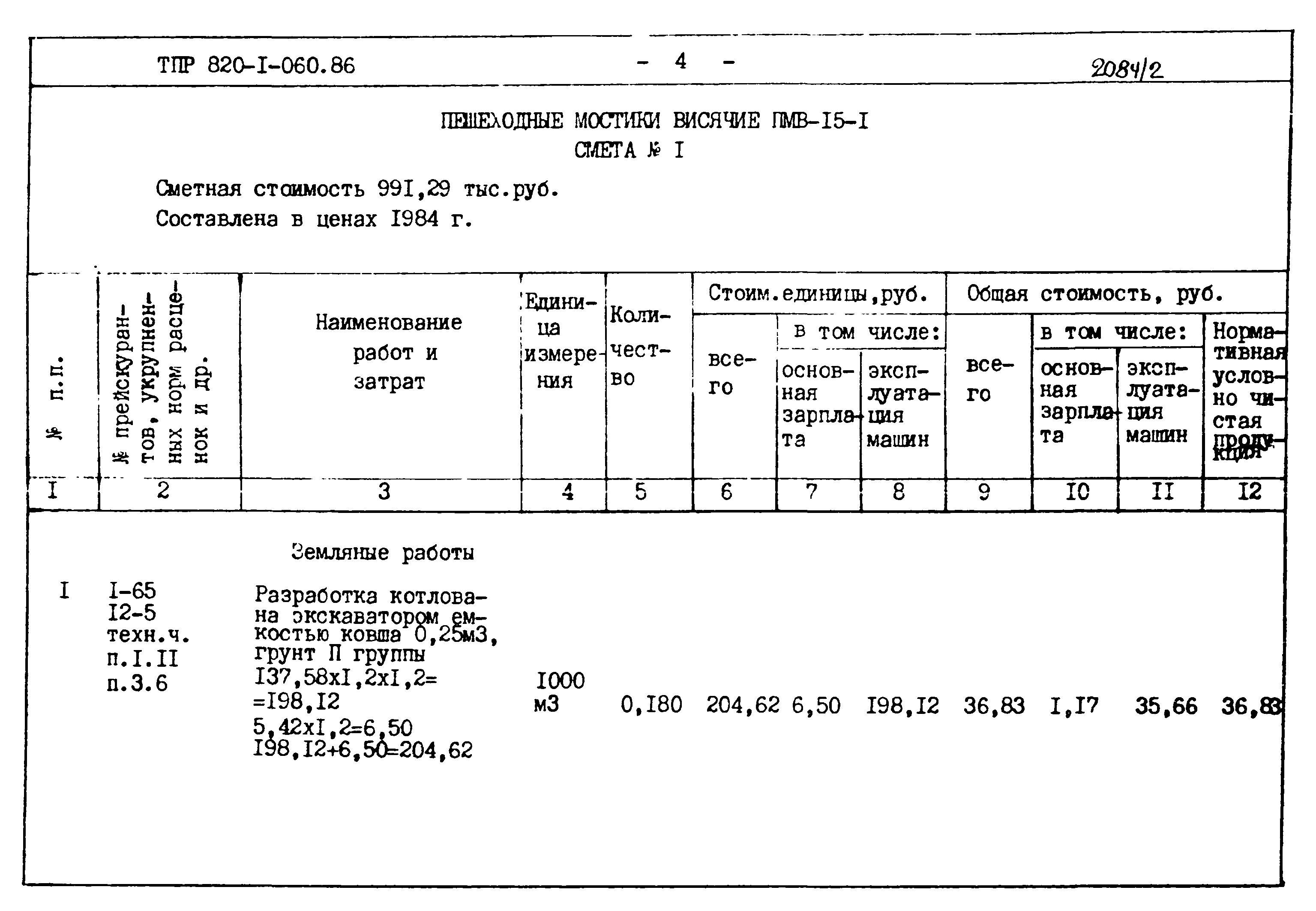 Типовые проектные решения 820-1-060.86