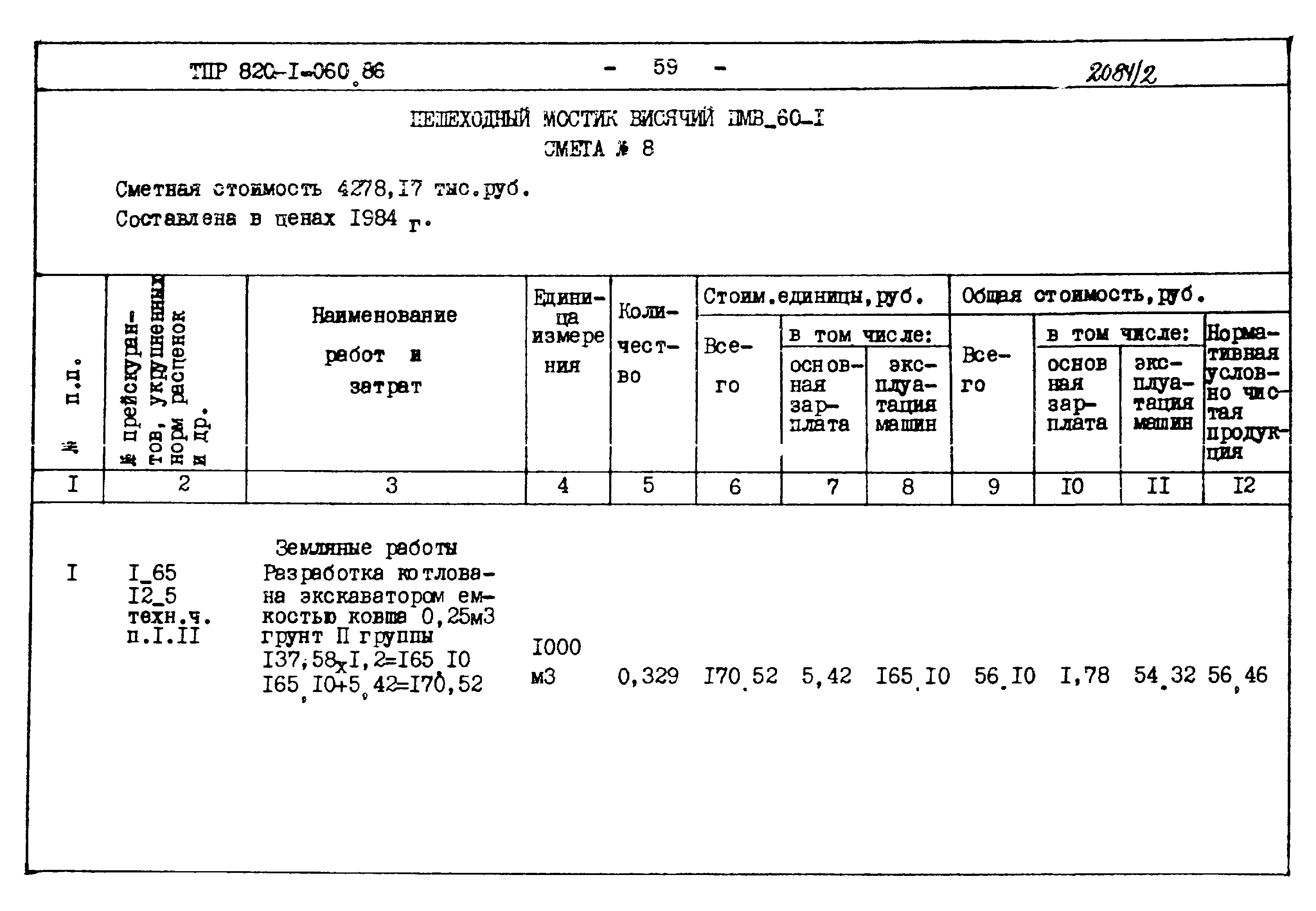 Типовые проектные решения 820-1-060.86