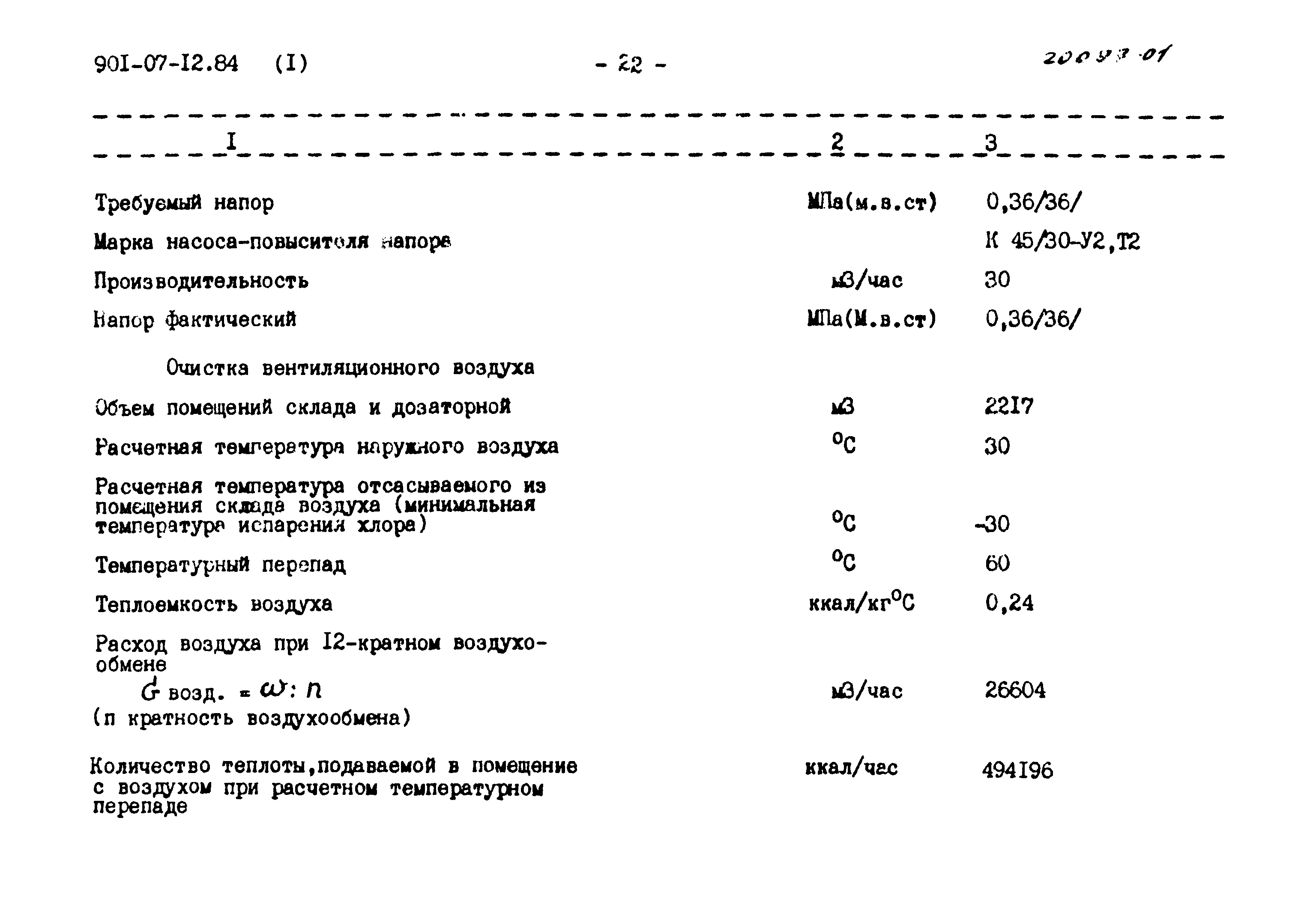 Типовые проектные решения 901-07-12.84