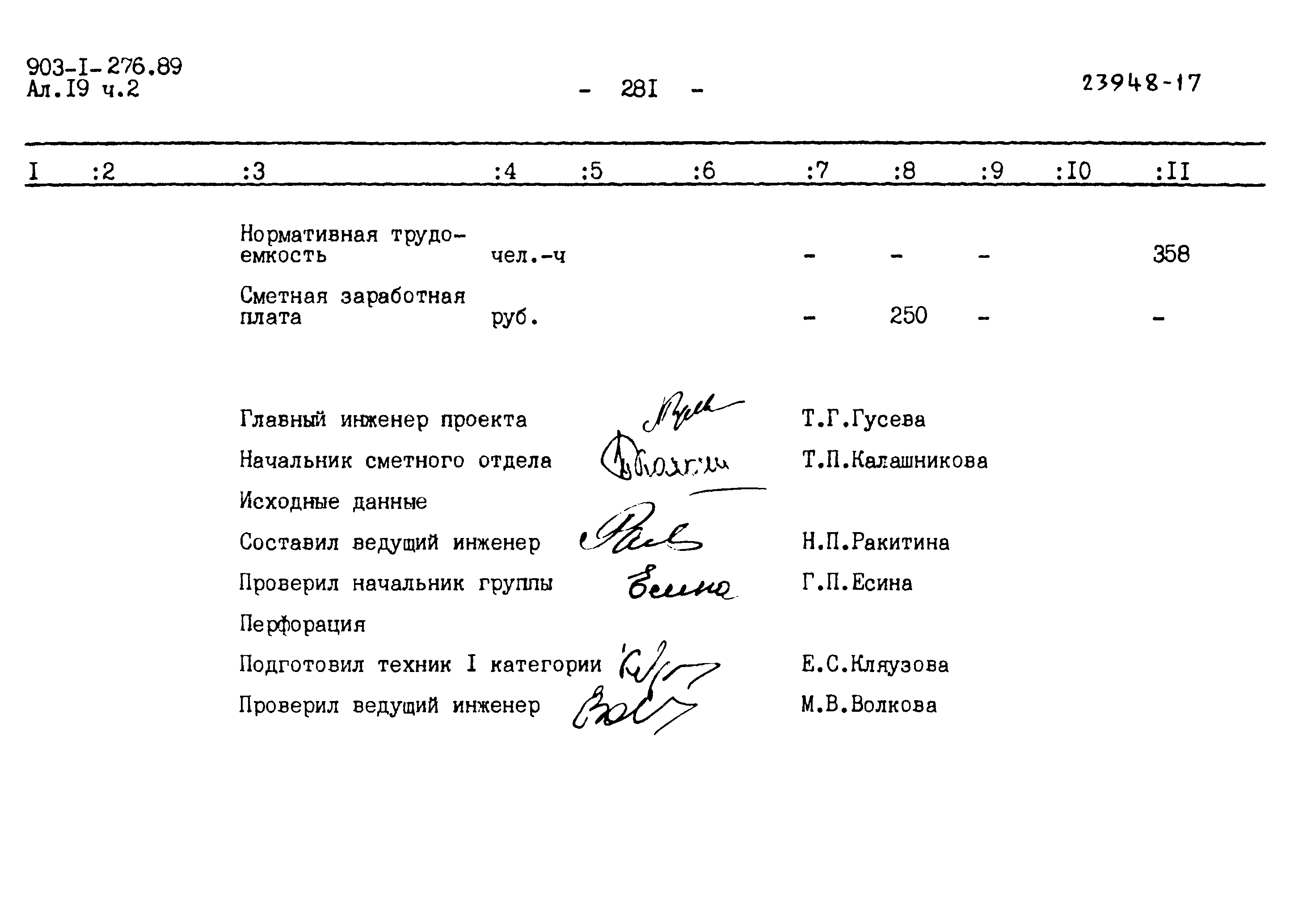 Типовой проект 903-1-276.89