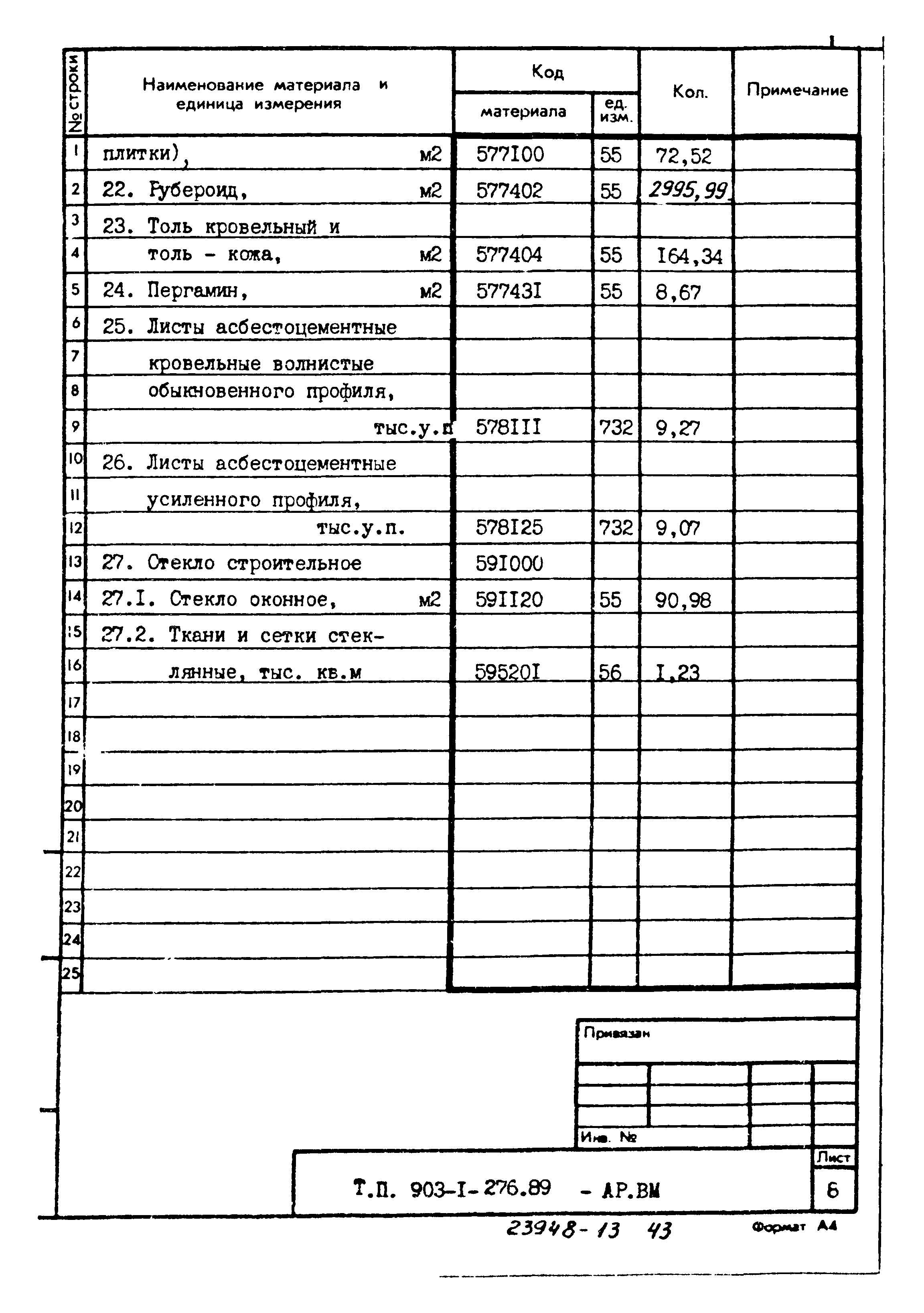 Типовой проект 903-1-276.89