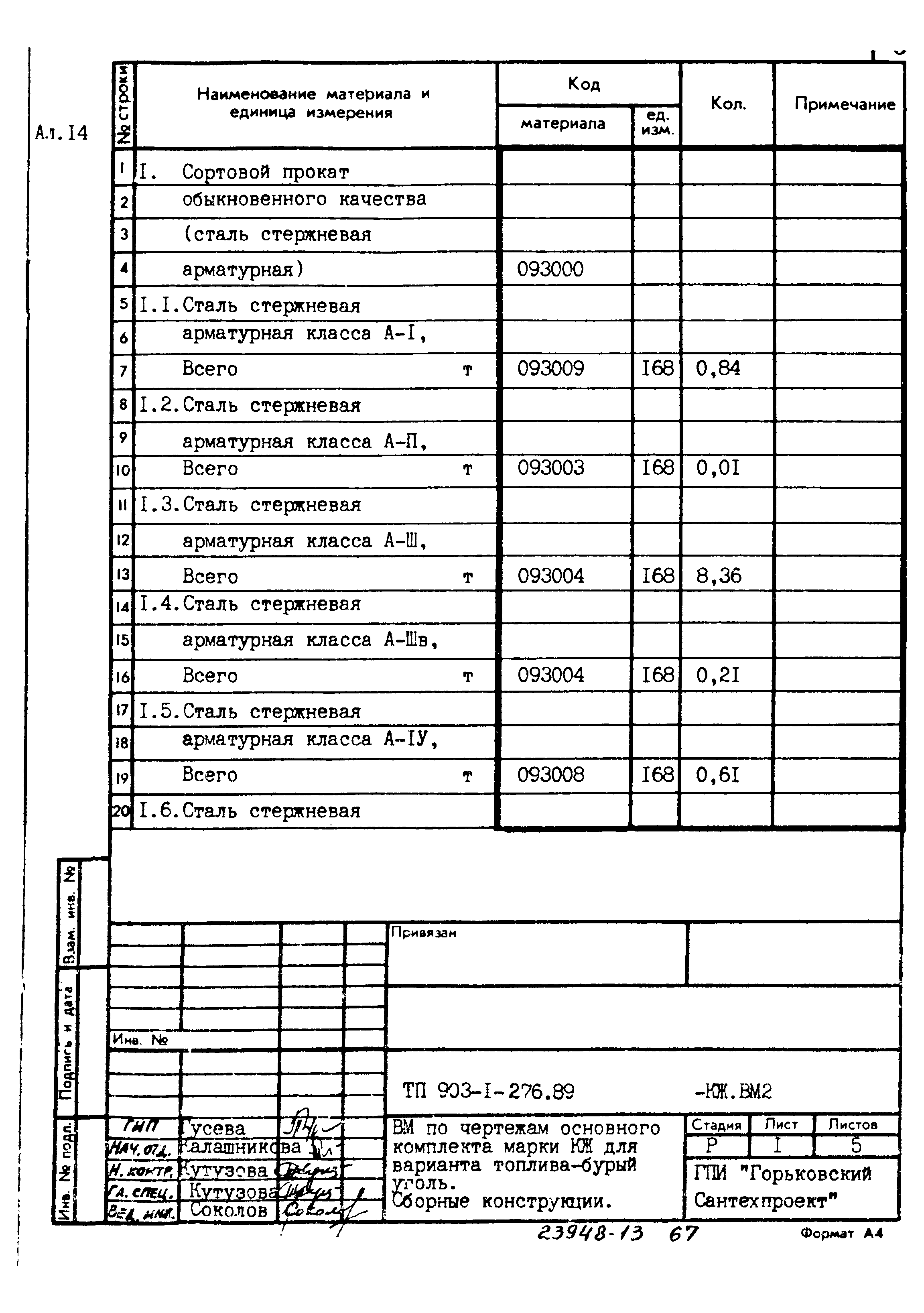 Типовой проект 903-1-276.89