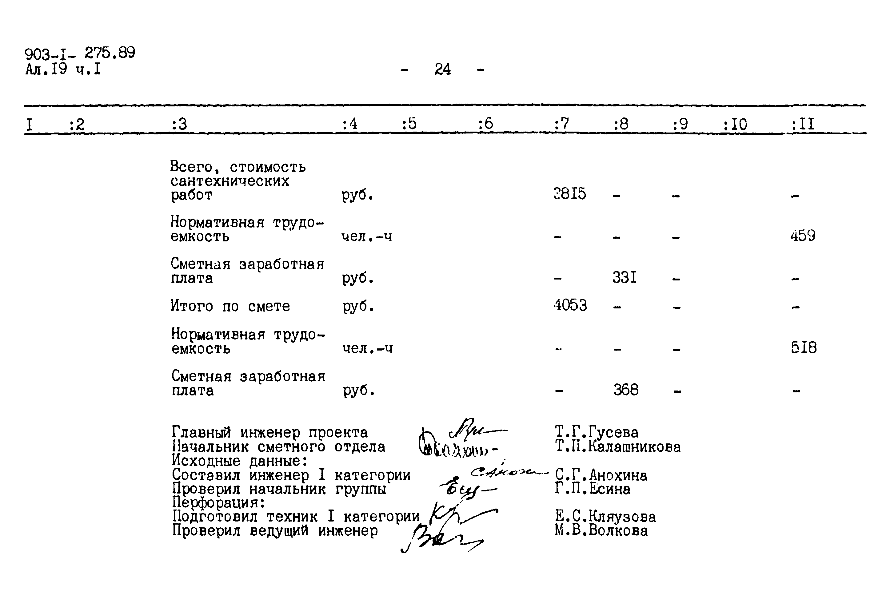 Типовой проект 903-1-275.89