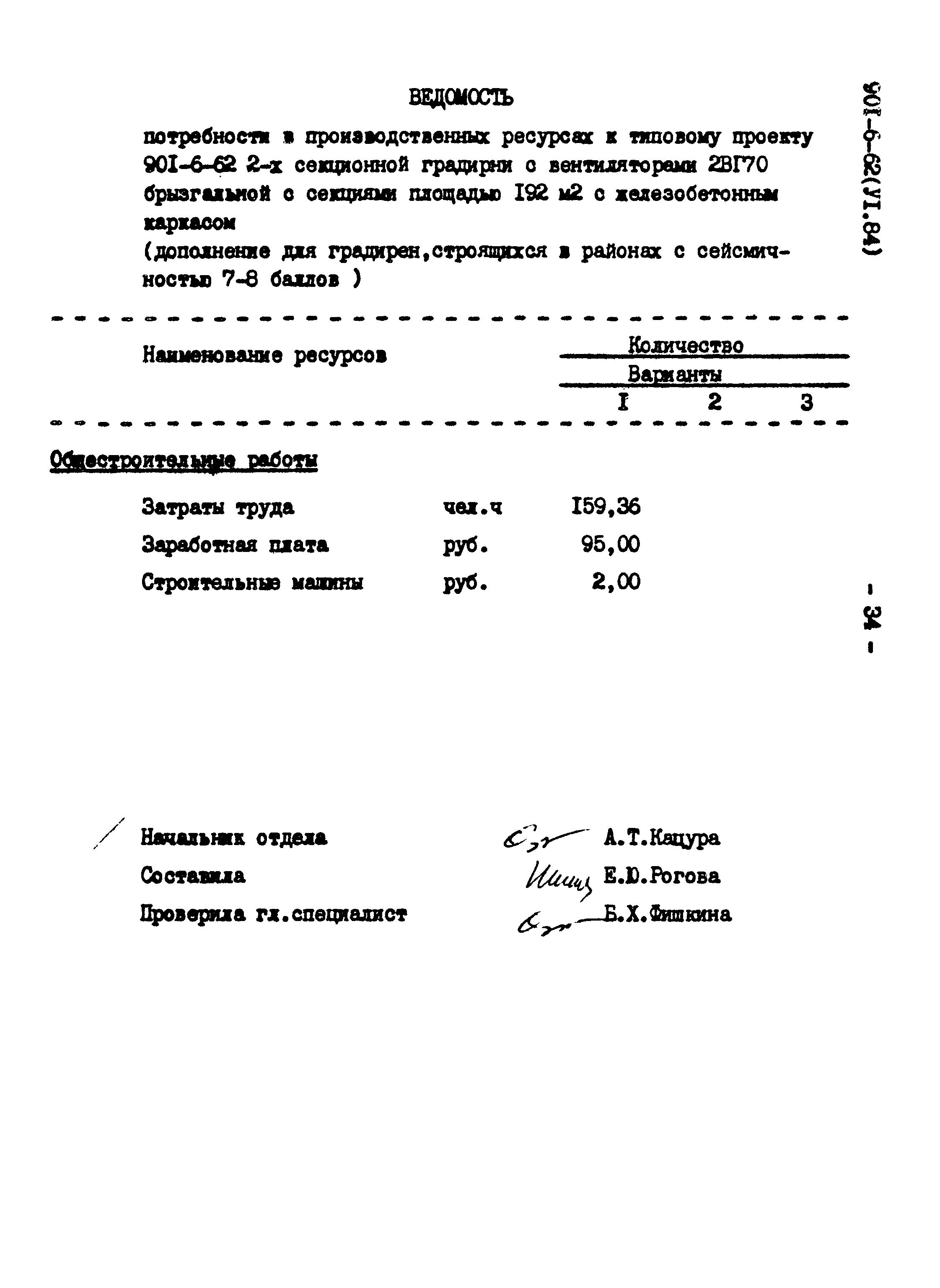 Типовой проект 901-6-62