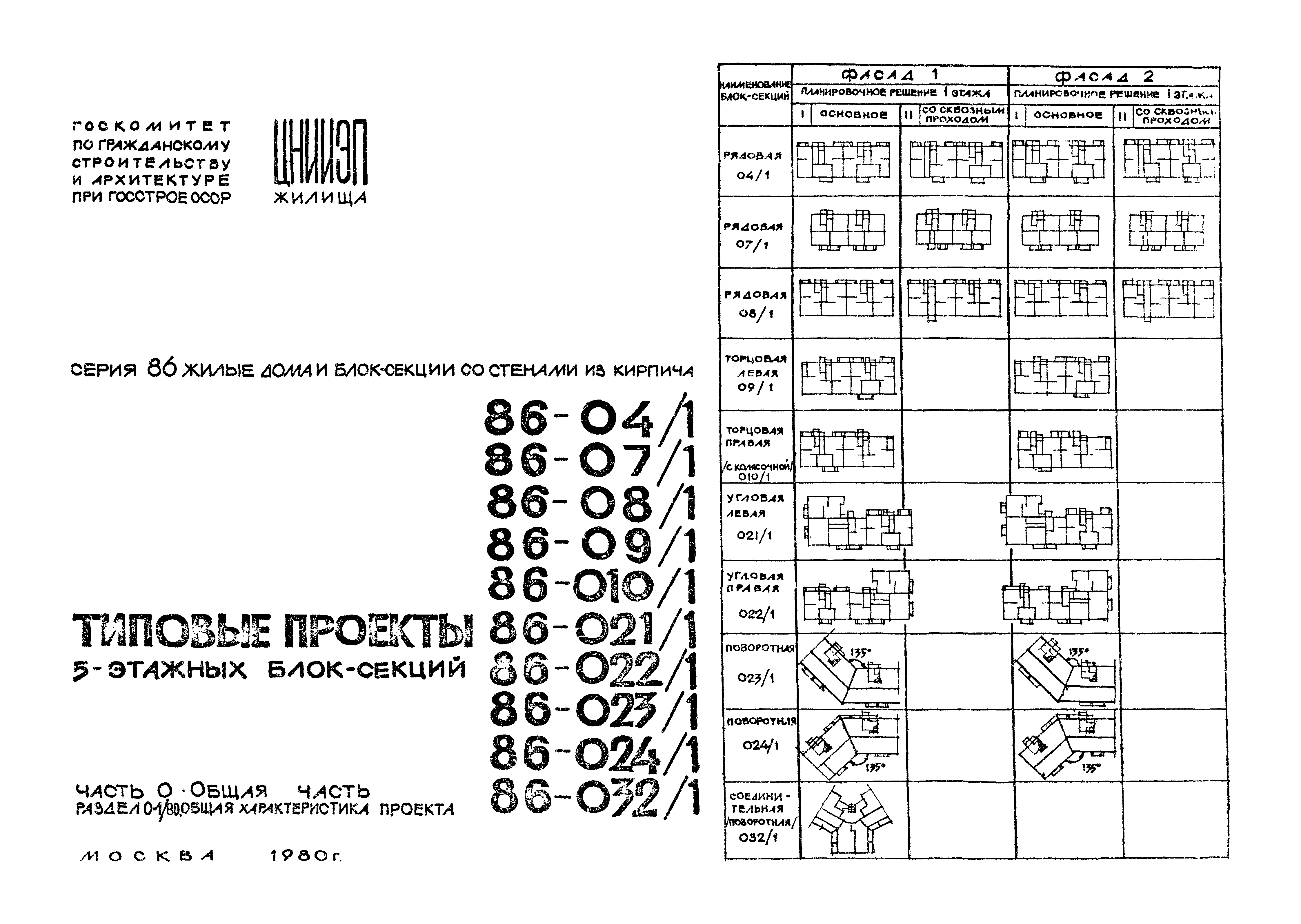 Типовой проект 86-032/1