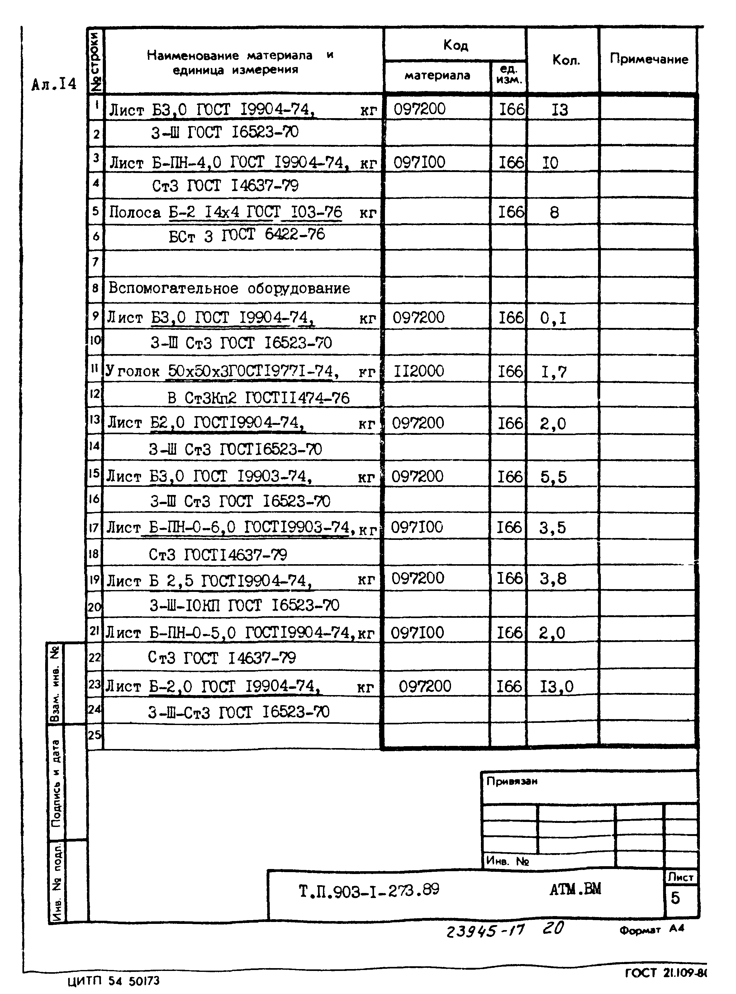 Типовой проект 903-1-273.89