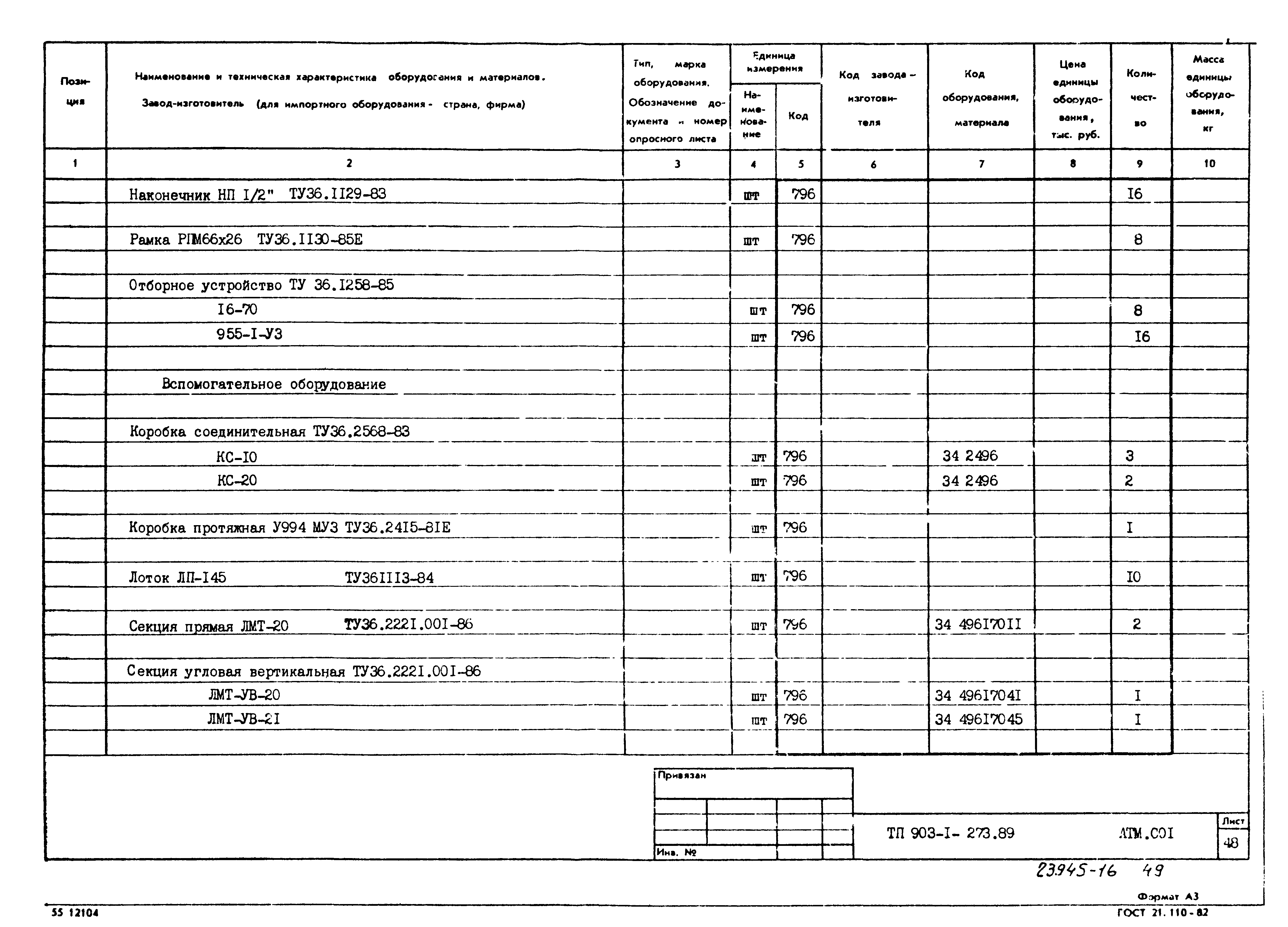 Типовой проект 903-1-273.89