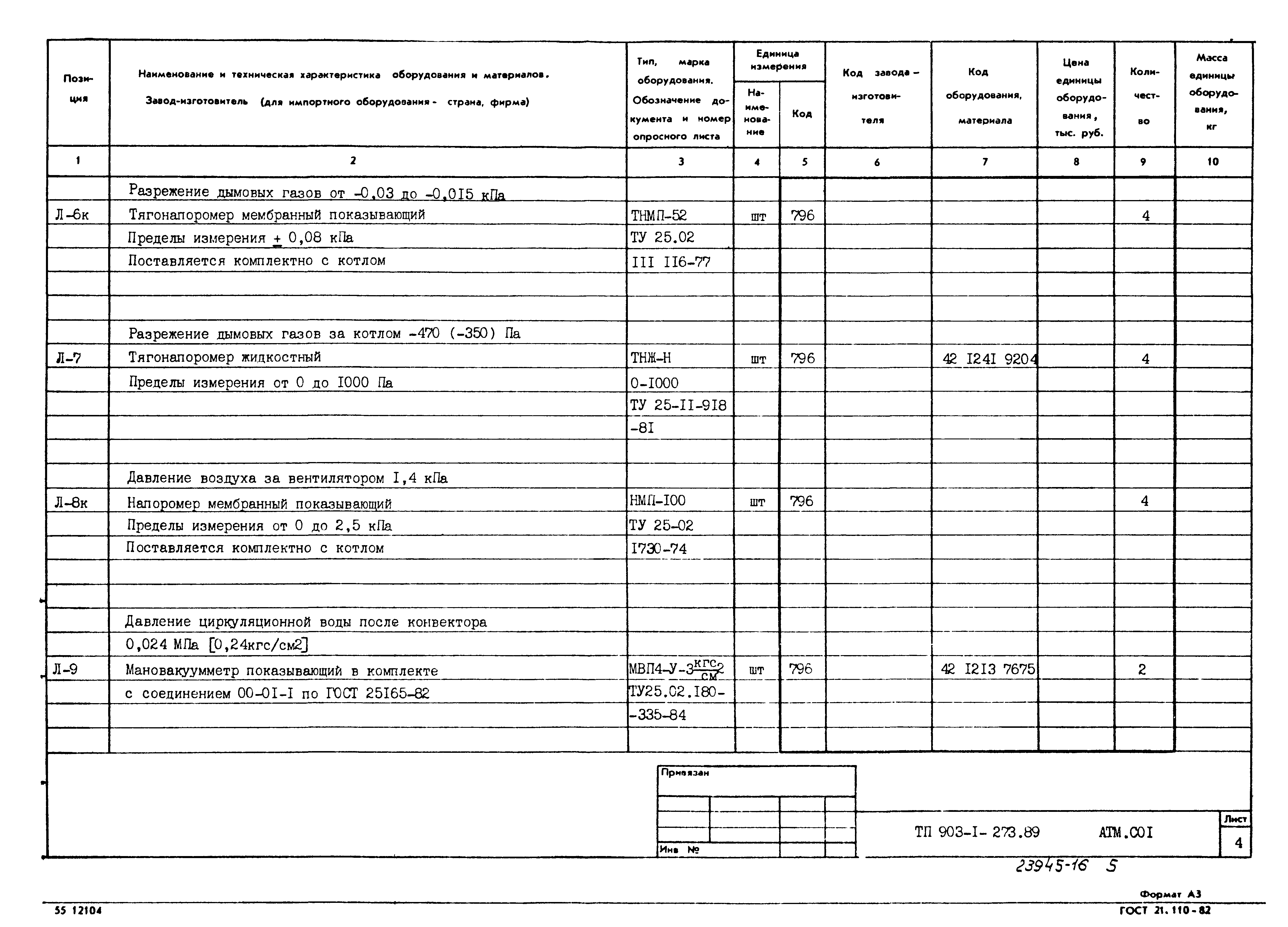 Типовой проект 903-1-273.89