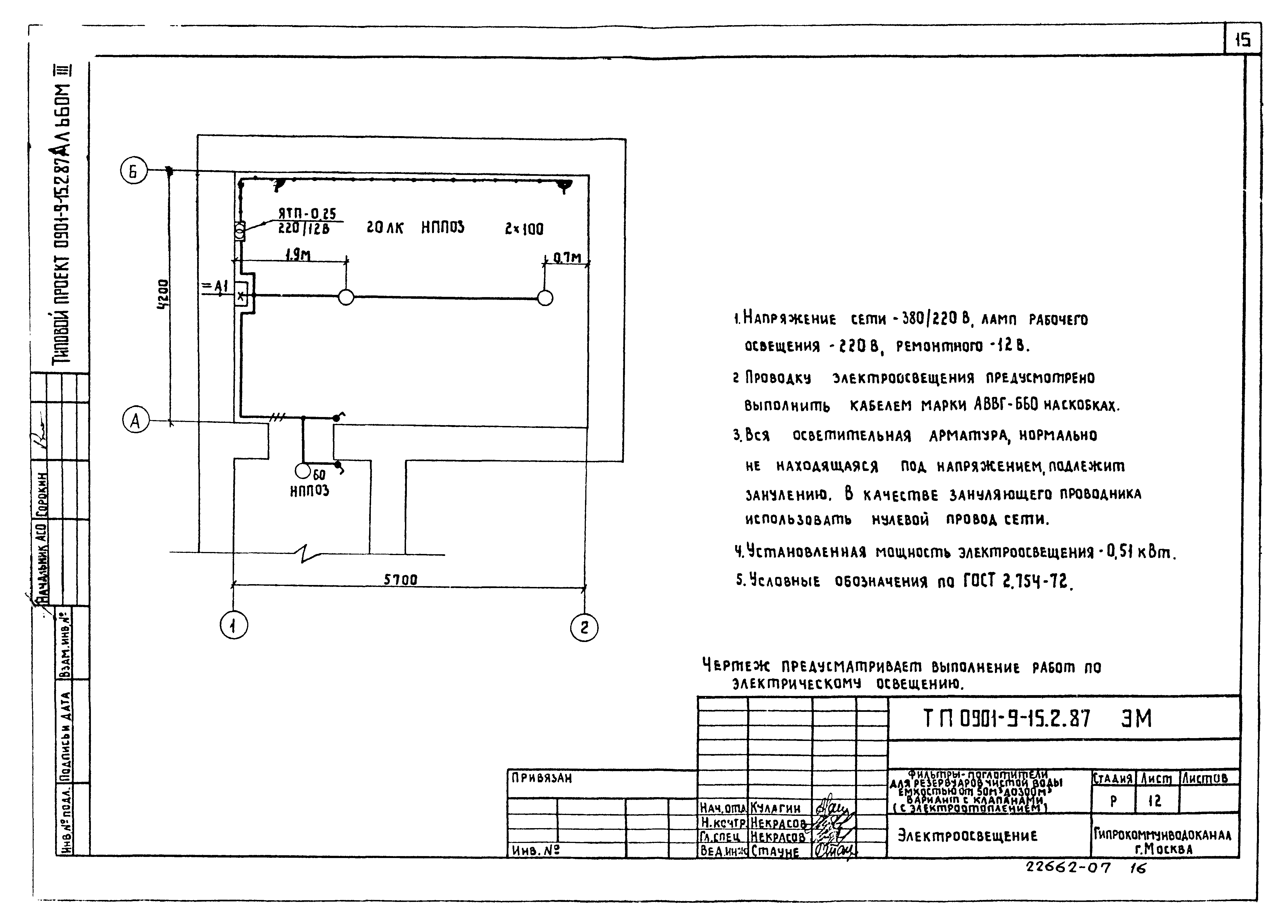 Типовой проект 0901-9-15.2.87