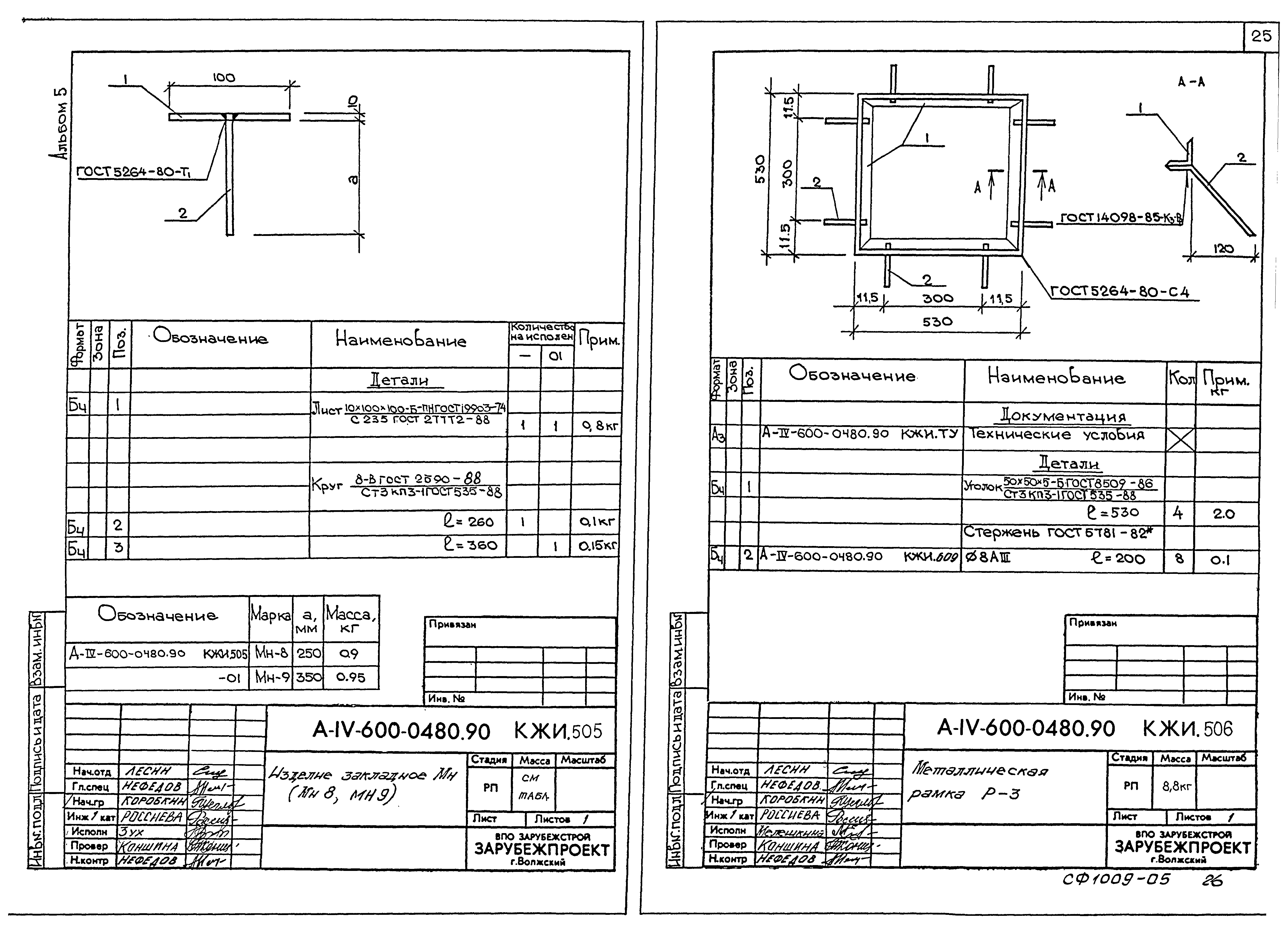 Типовые проектные решения А-IV-600-0480.90