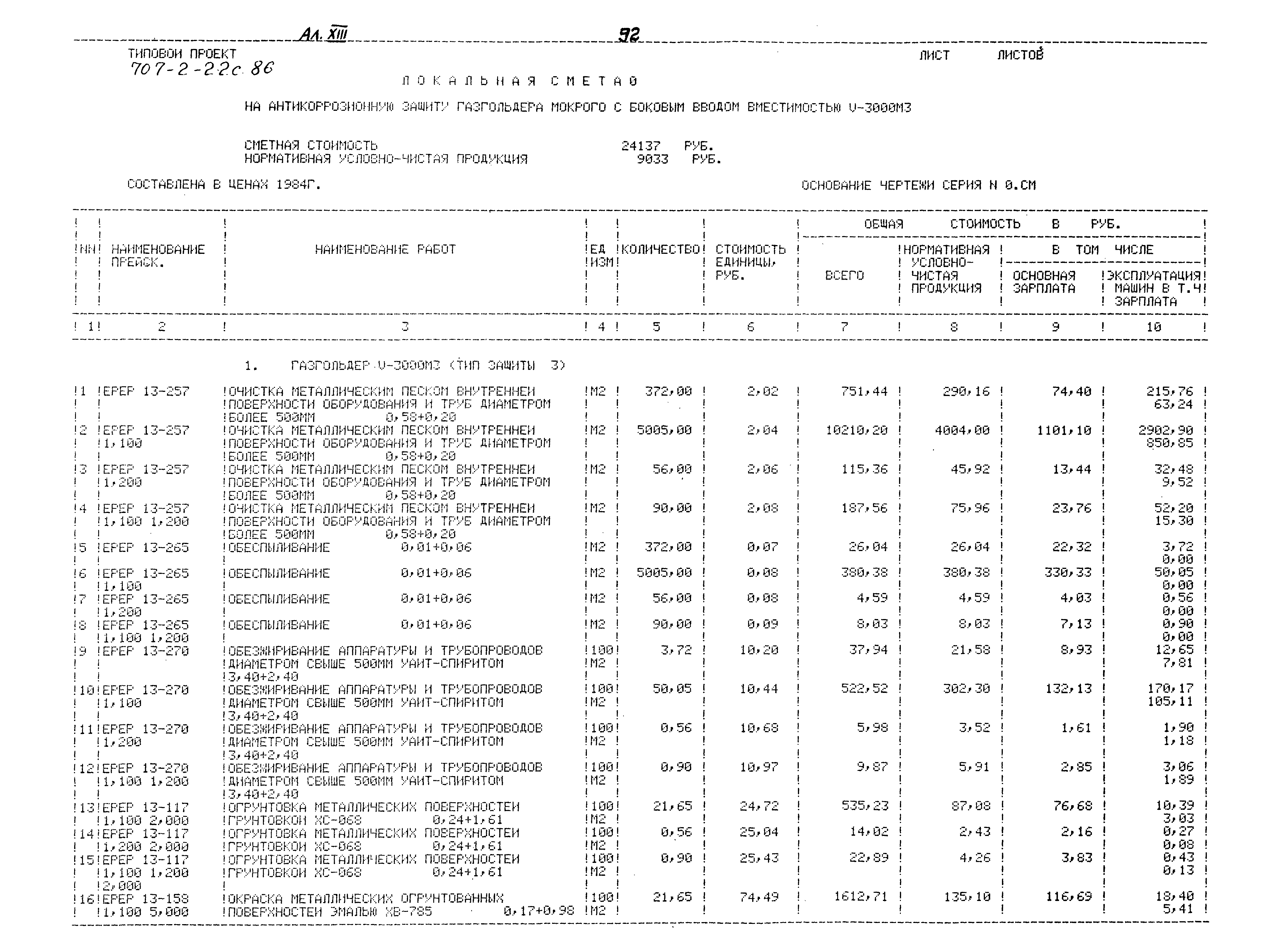 Типовой проект 707-2-22с.86