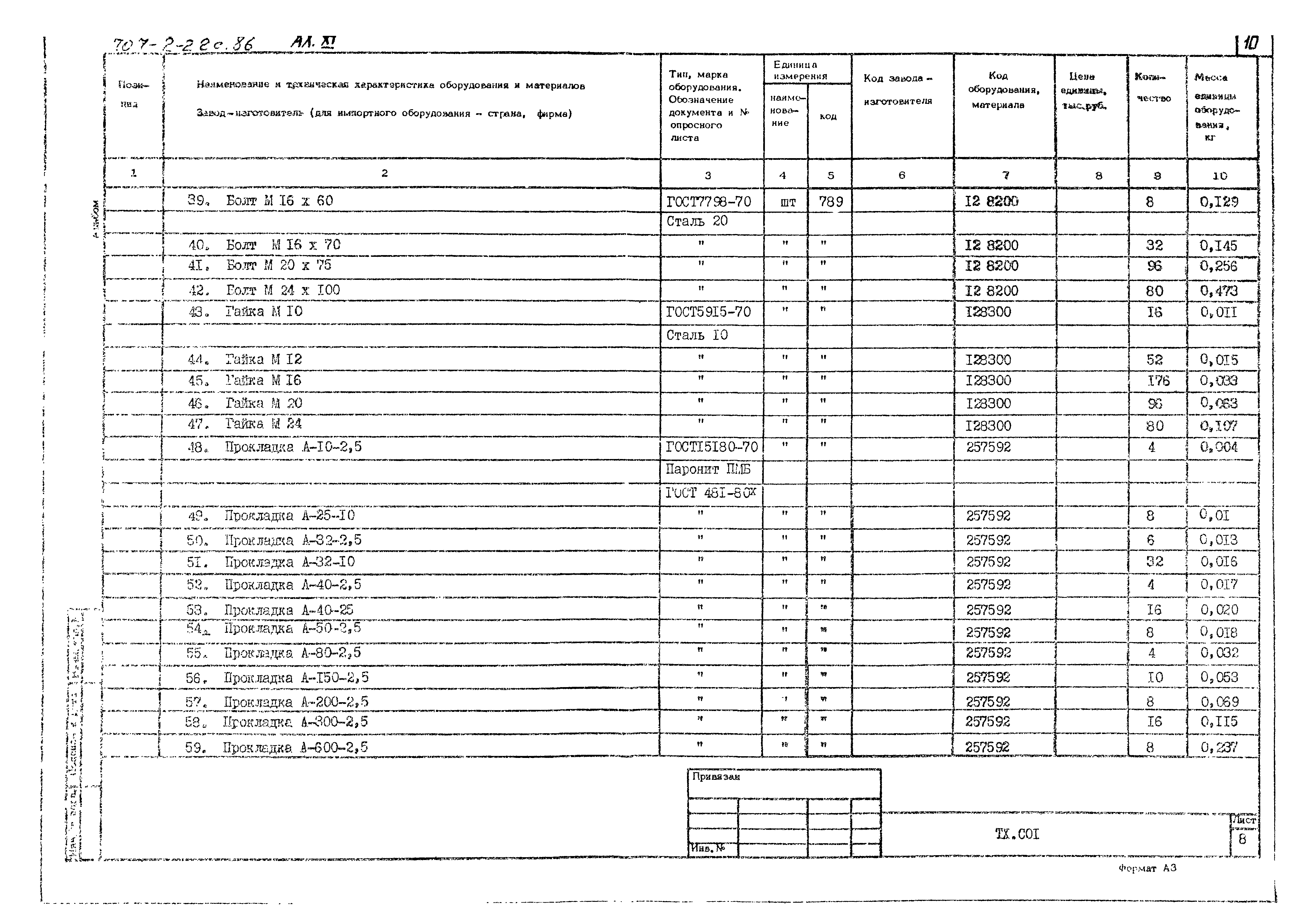 Типовой проект 707-2-22с.86