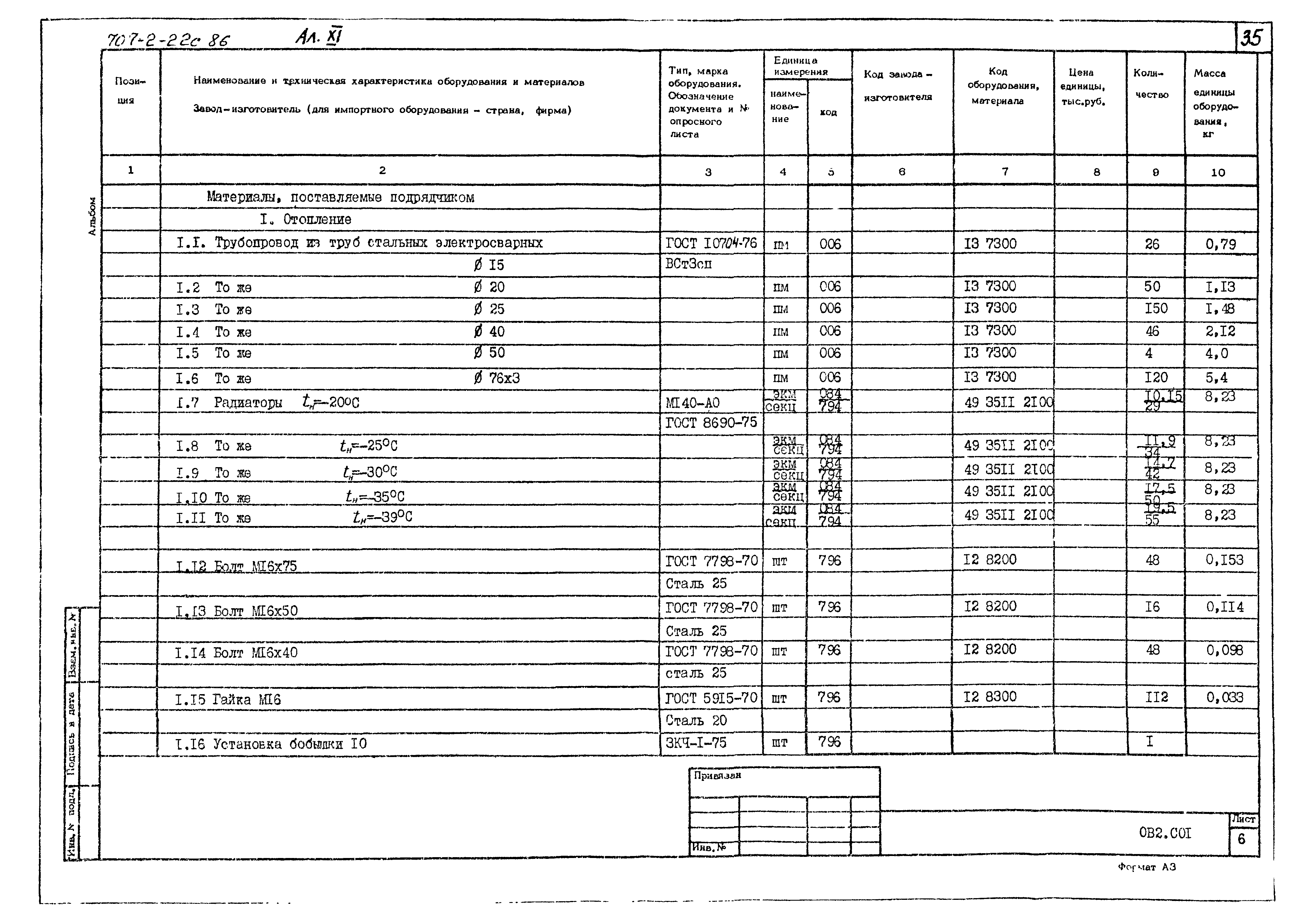 Типовой проект 707-2-22с.86