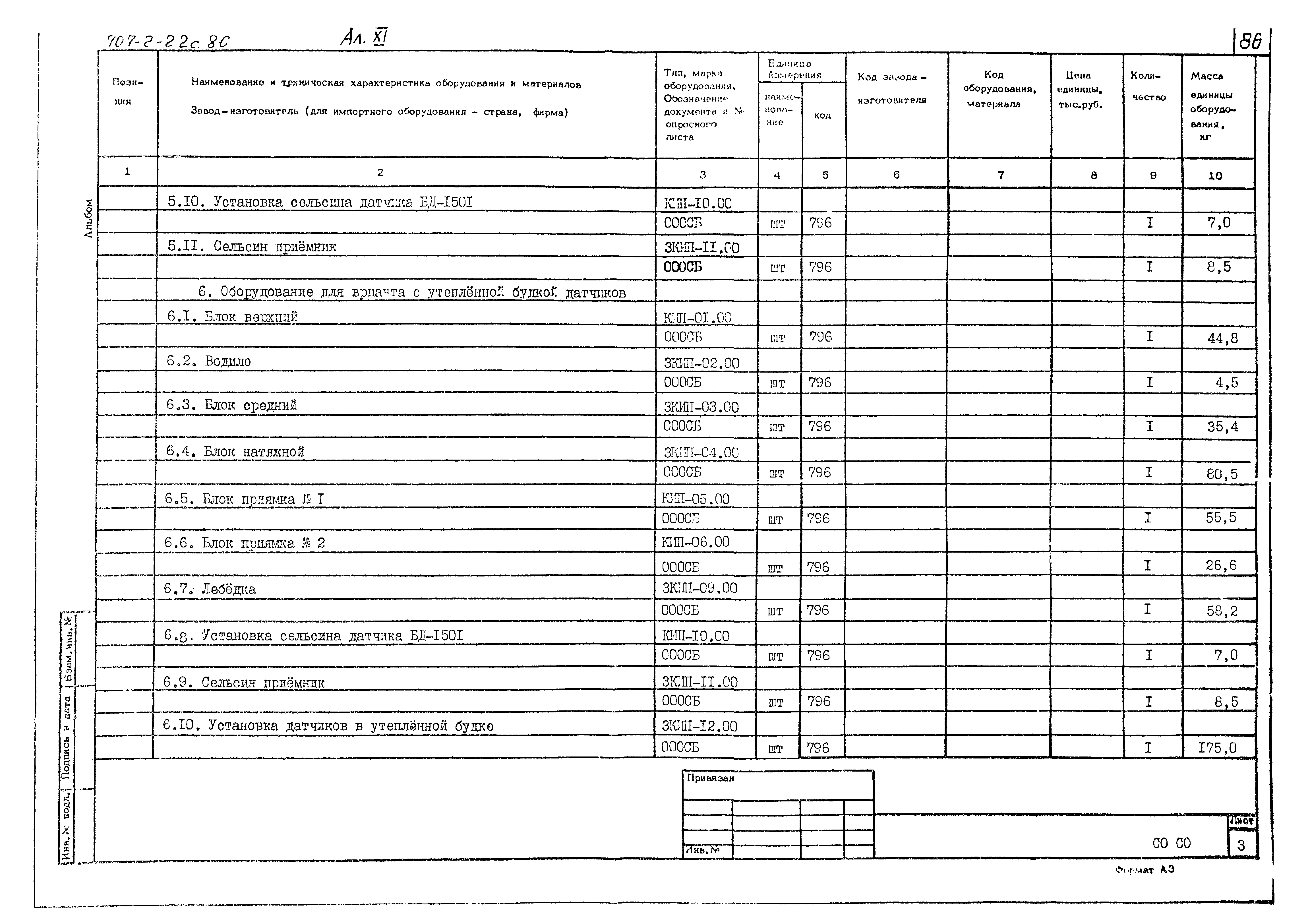 Типовой проект 707-2-22с.86