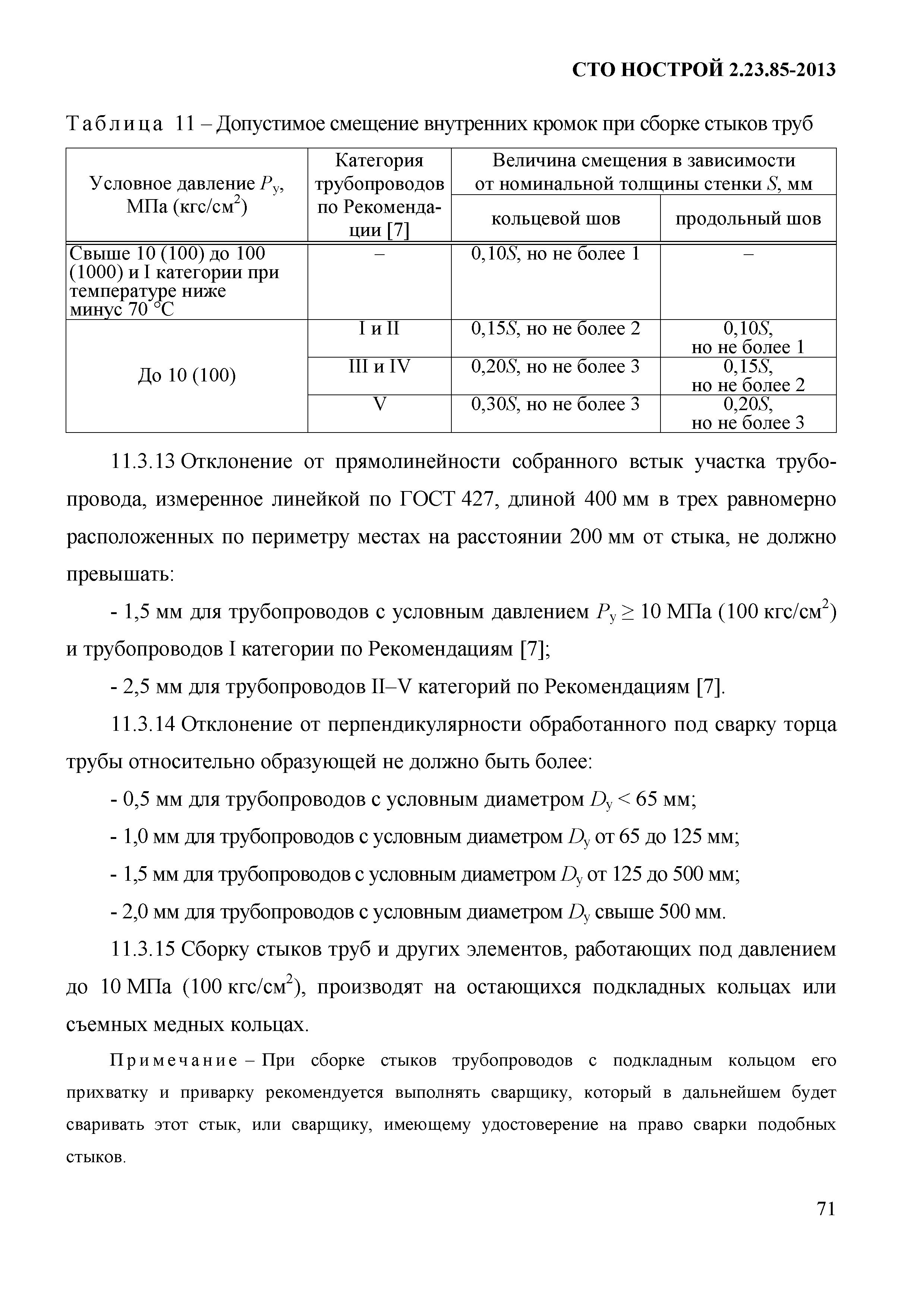 СТО НОСТРОЙ 2.23.85-2013