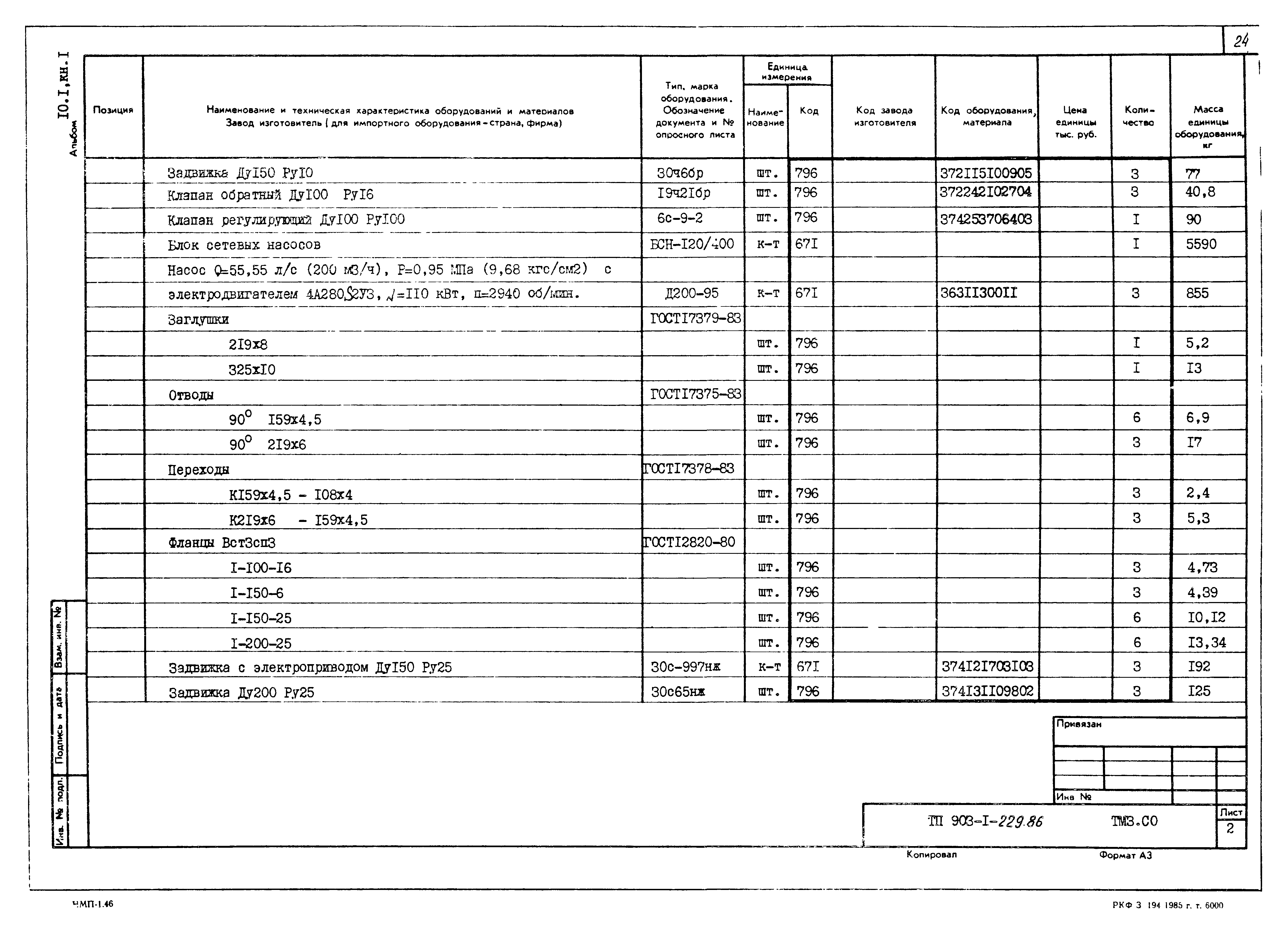 Типовой проект 903-1-229.86