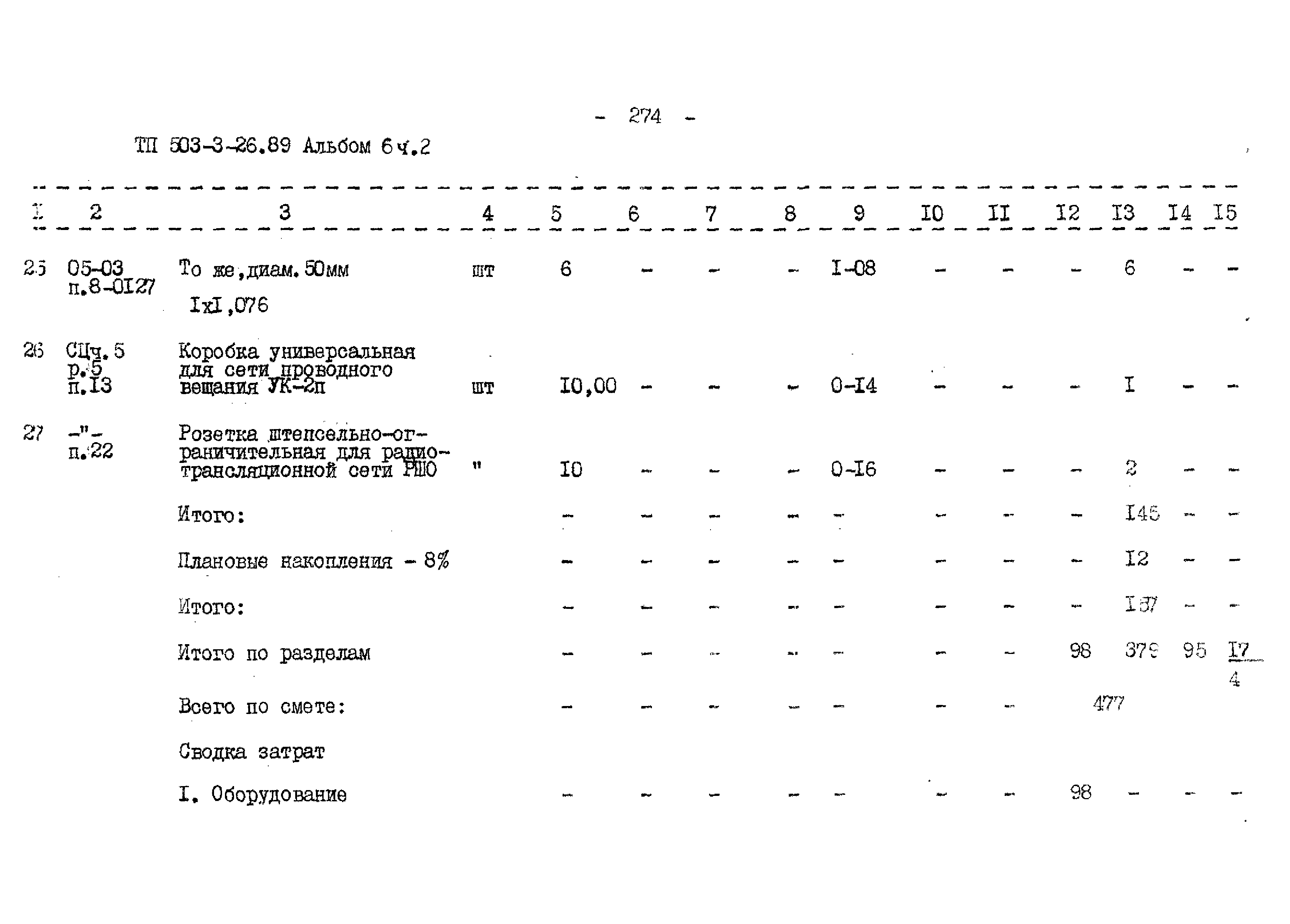 Типовой проект 503-3-26.89