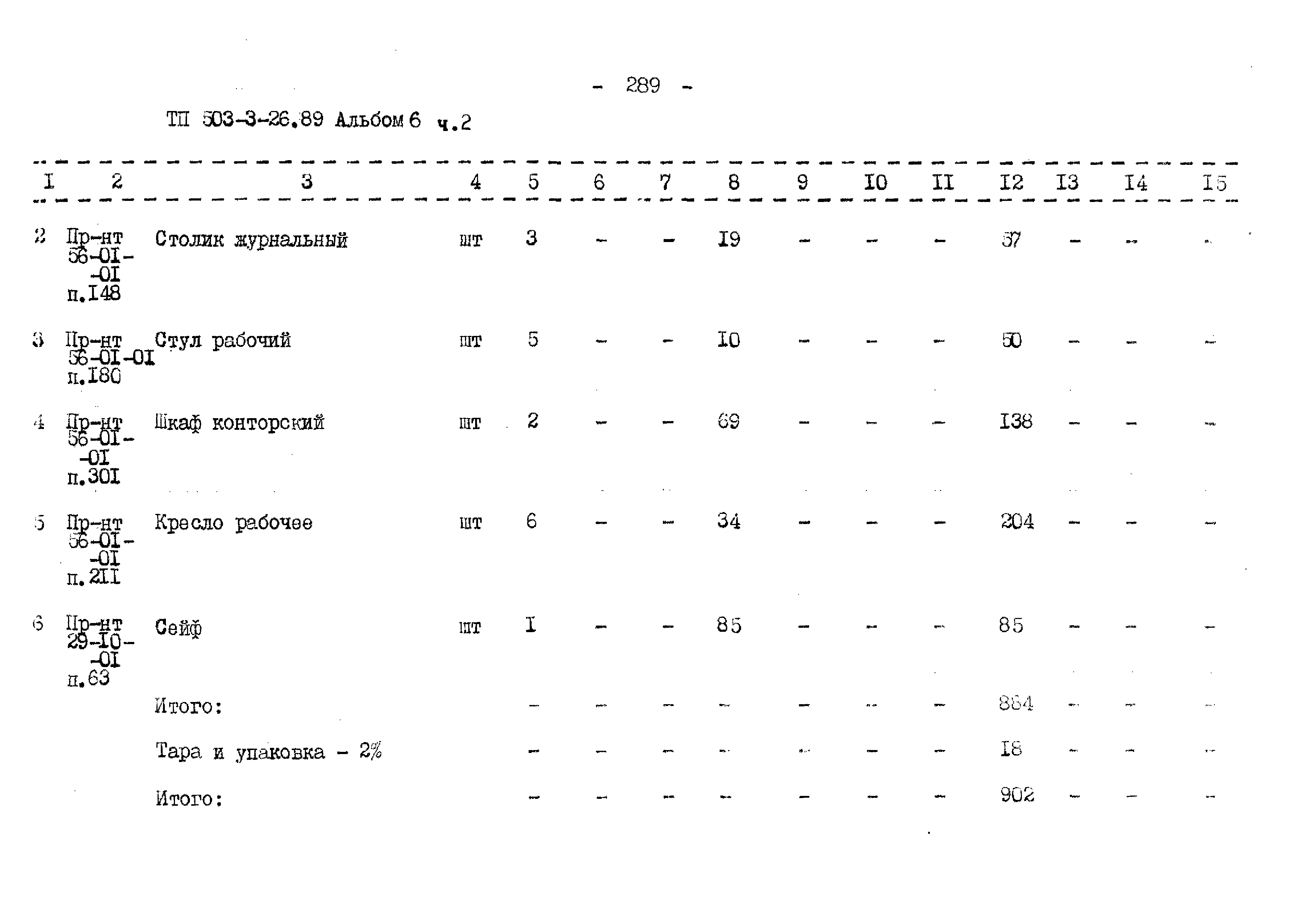 Типовой проект 503-3-26.89