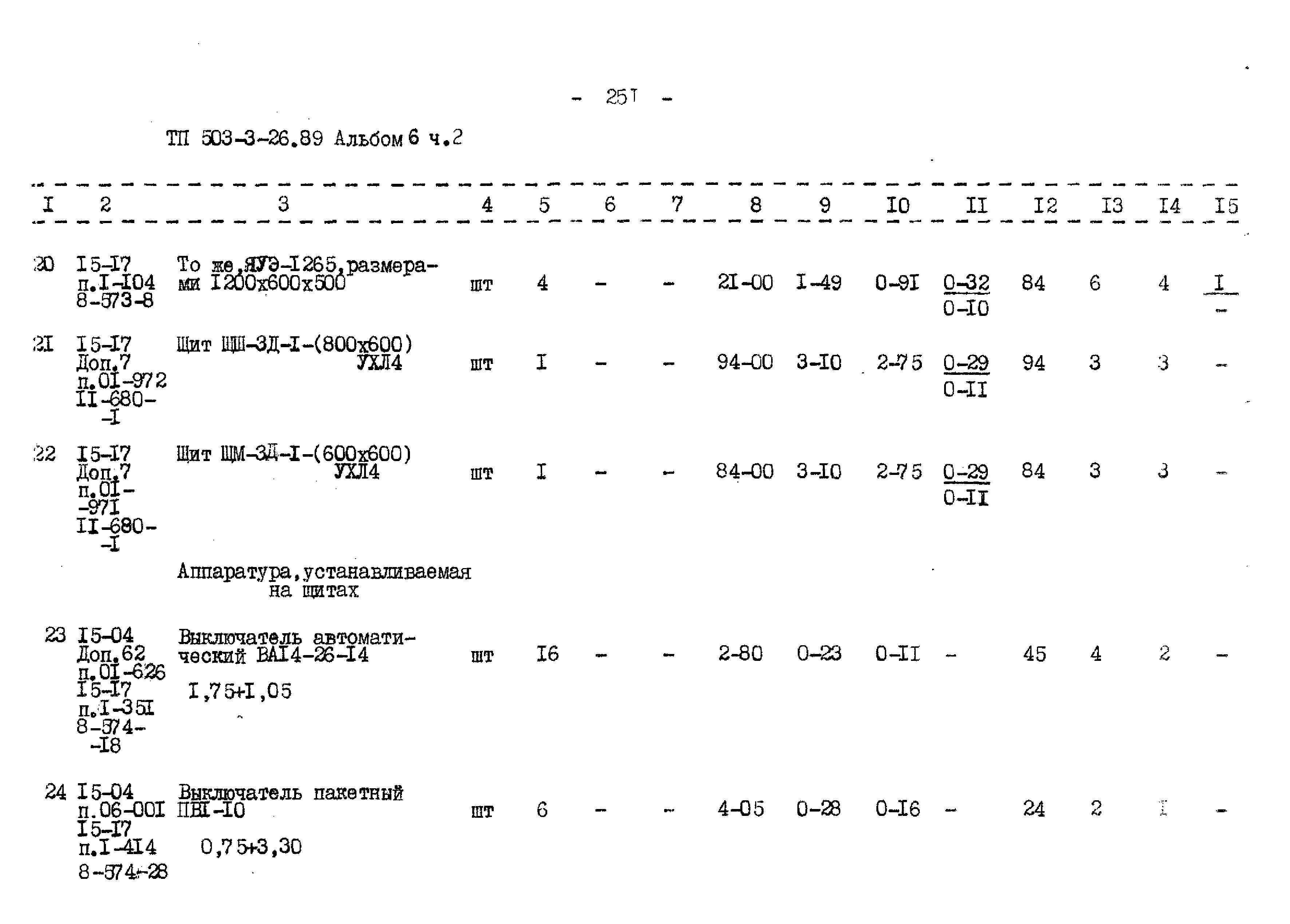 Типовой проект 503-3-26.89