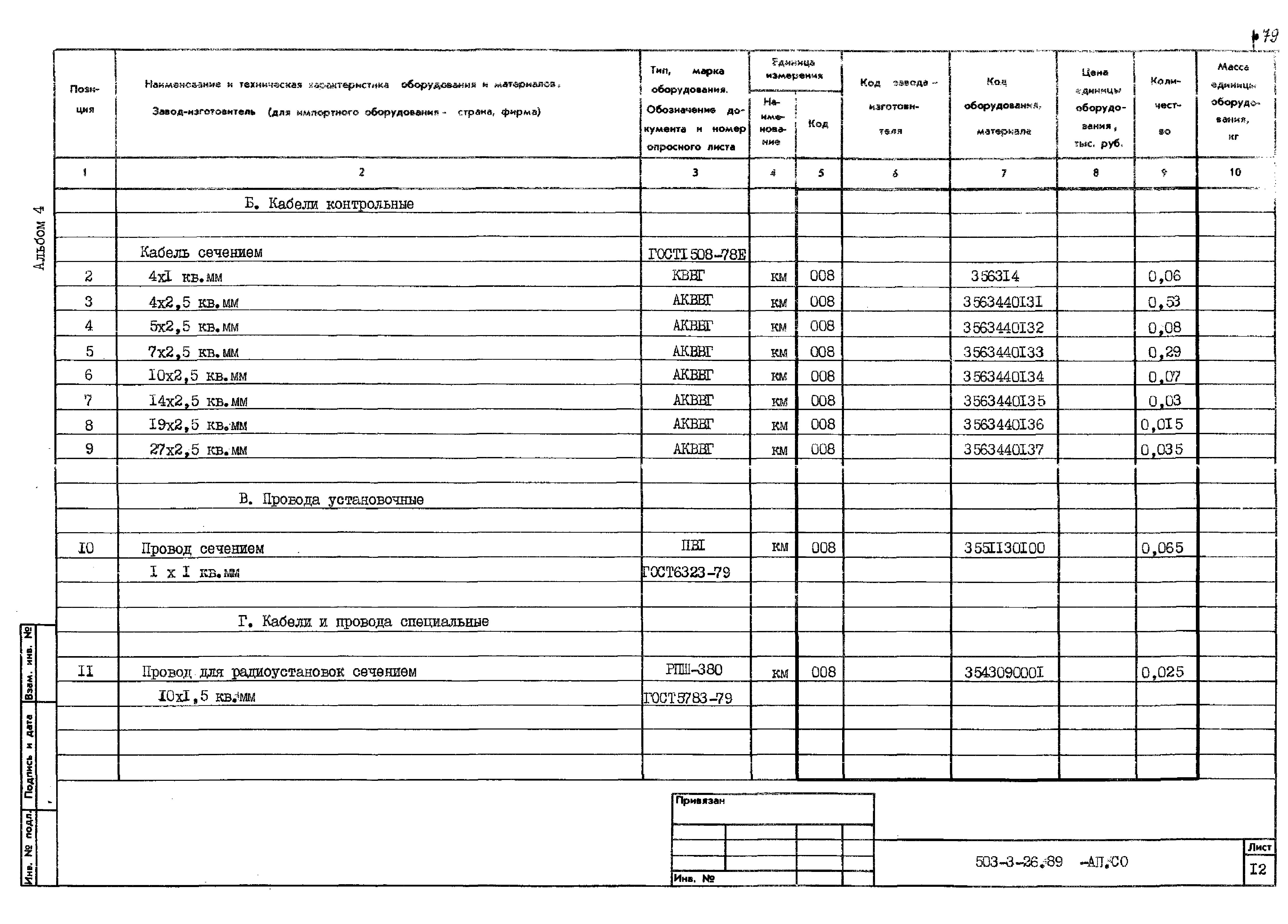 Типовой проект 503-3-26.89