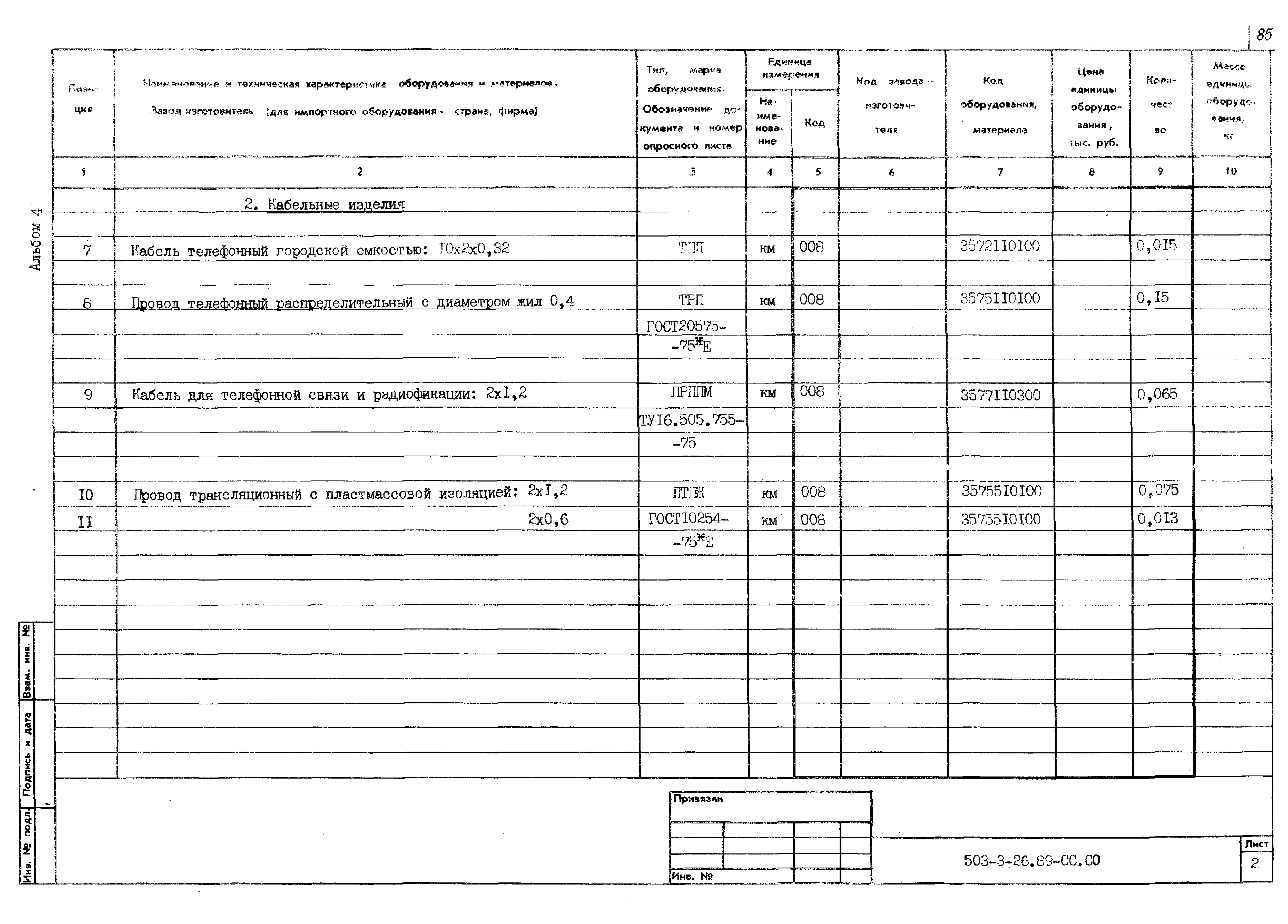 Типовой проект 503-3-26.89