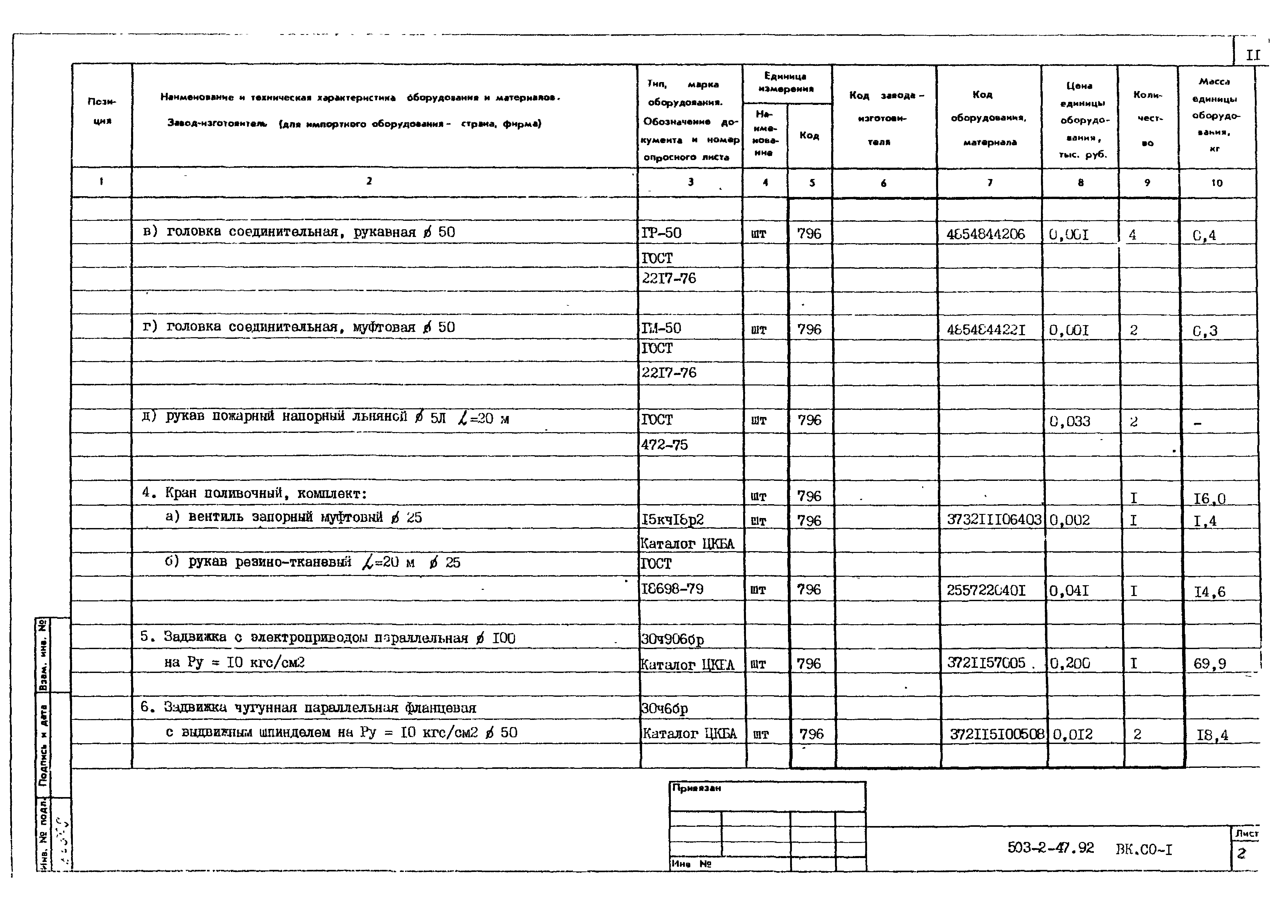 Типовой проект 503-2-47.92