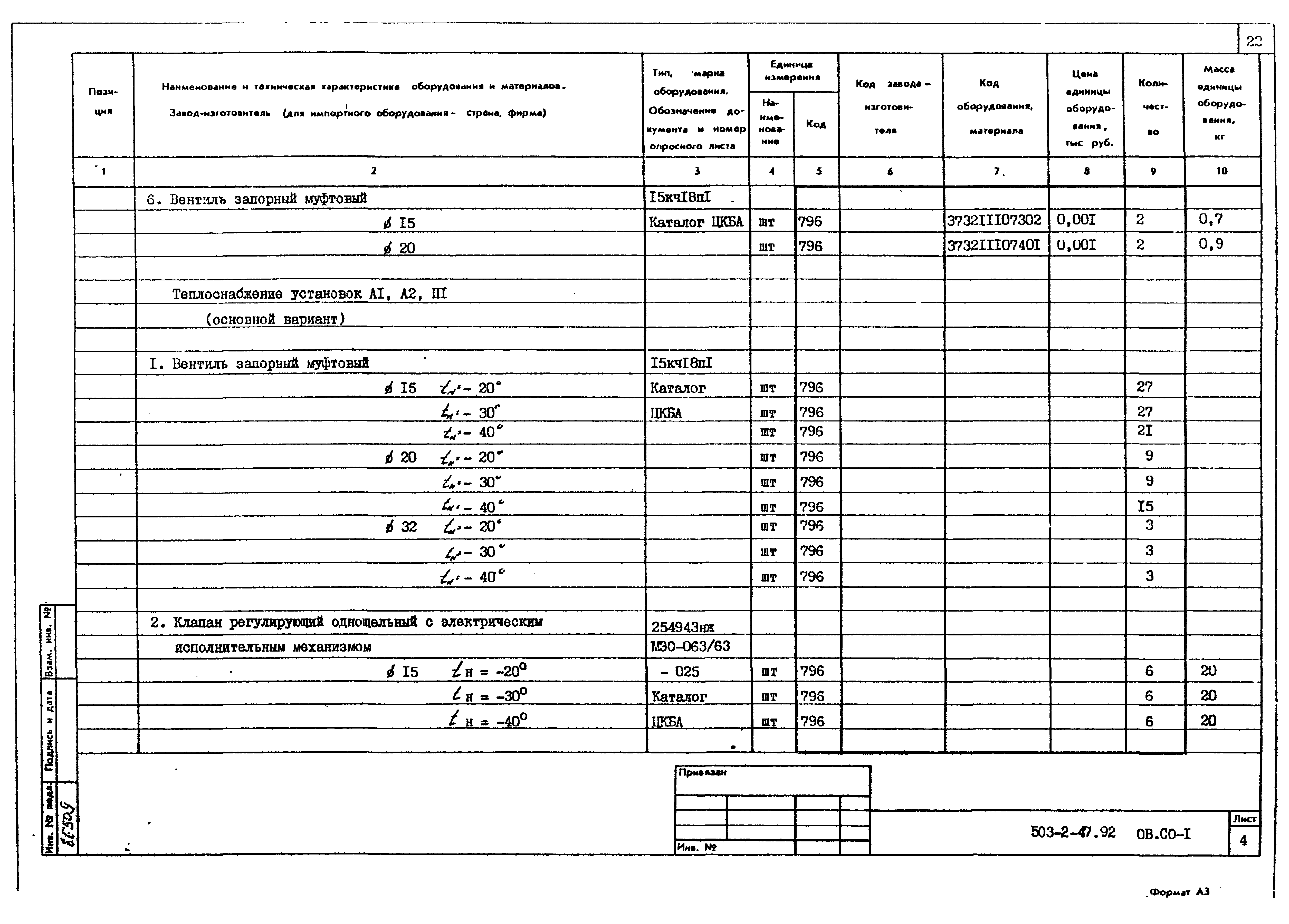 Типовой проект 503-2-47.92