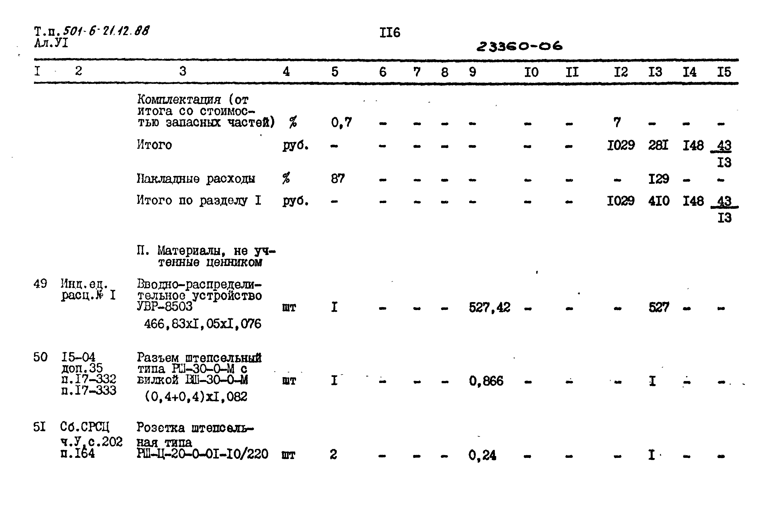 Типовой проект 501-6-21.12.88