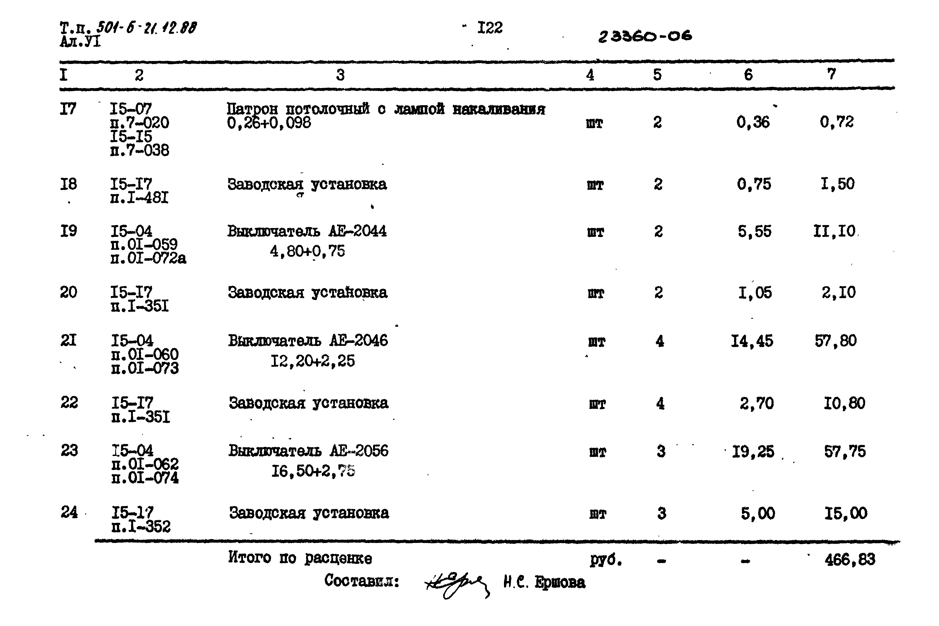 Типовой проект 501-6-21.12.88