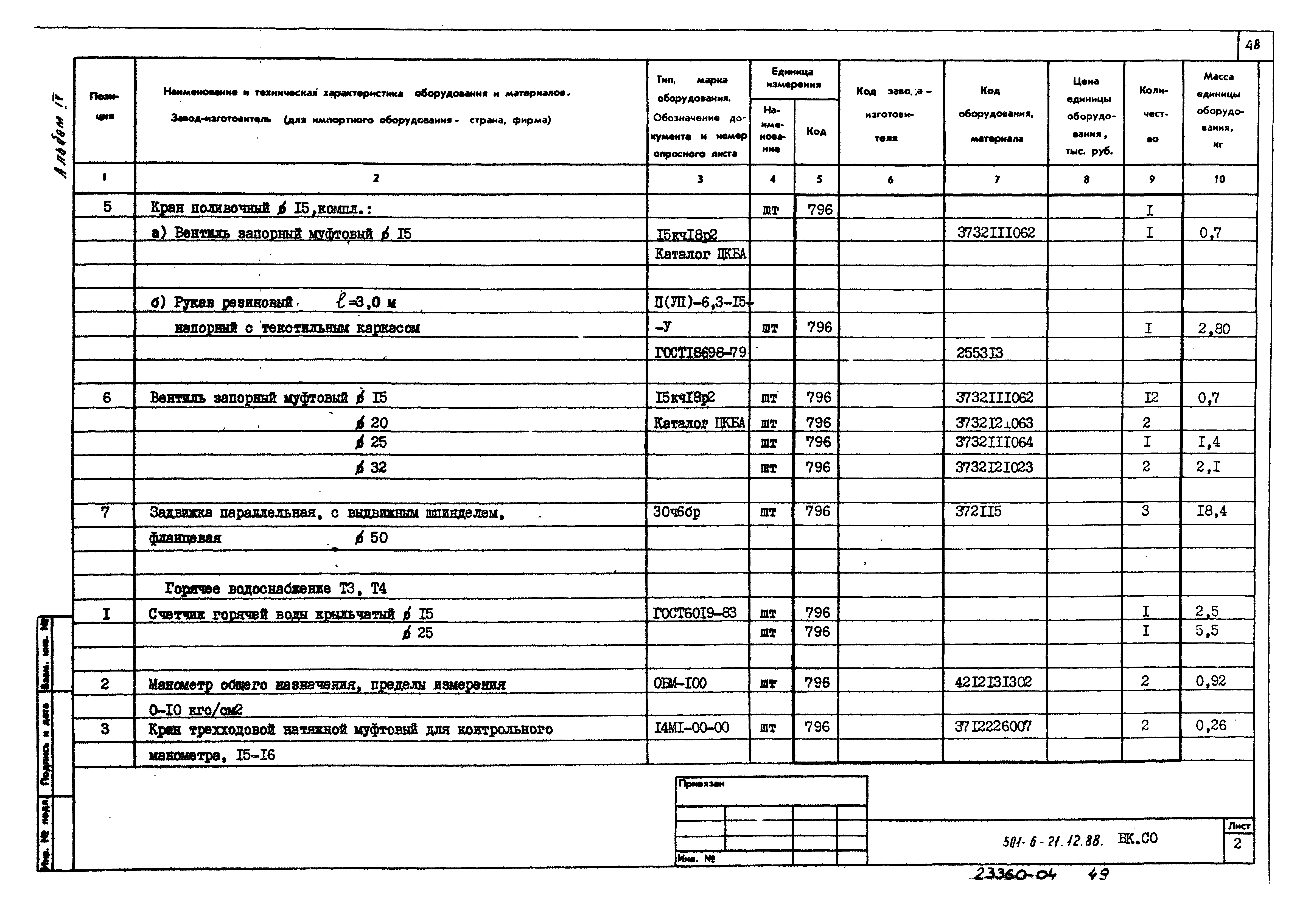 Типовой проект 501-6-21.12.88