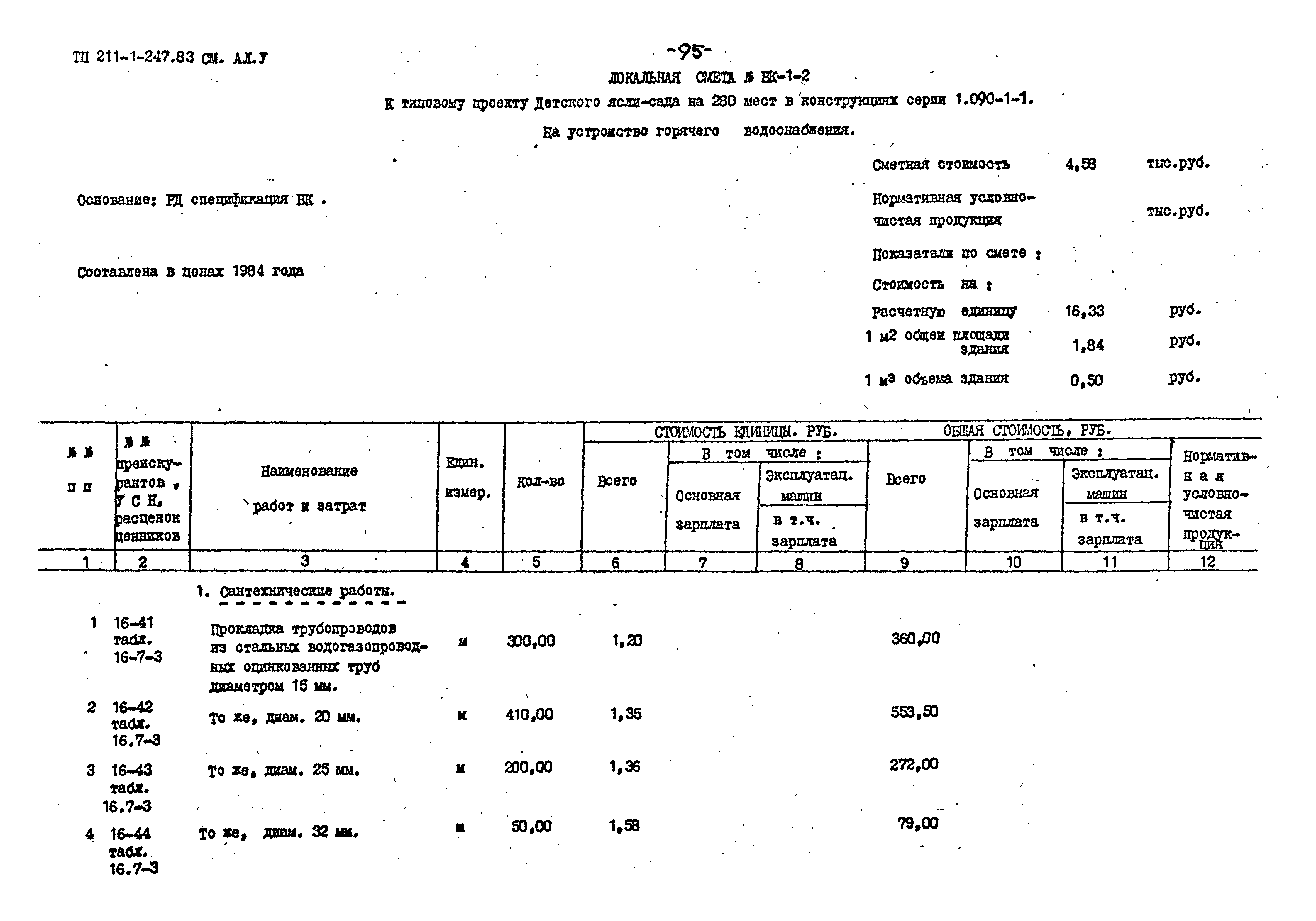 Типовой проект 211-1-247.83